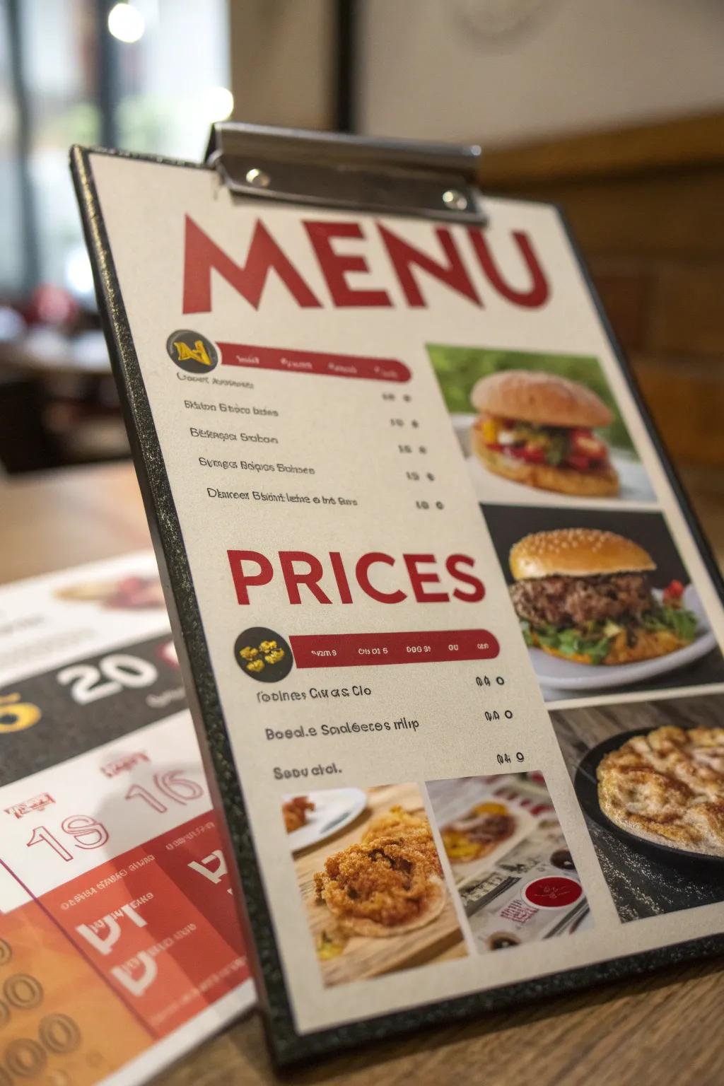 Transparent pricing amplifies menu readability and customer comfort.