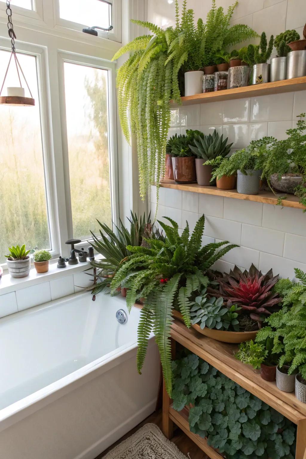 Greenery brings a hint of nature and freshness.