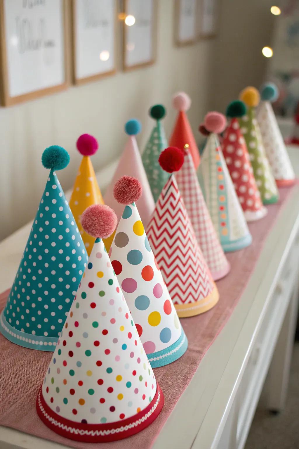 Mini event hats bring extra cheer to any type of celebration.