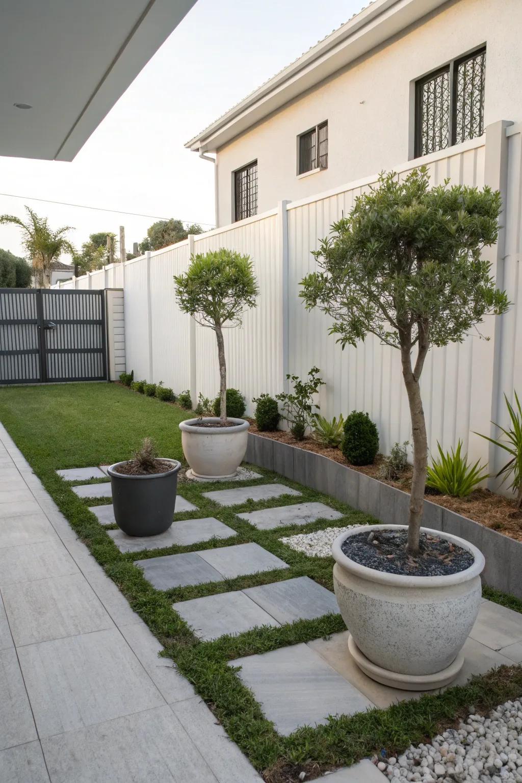 Achieve sophistication with contemporary landscaping methods.