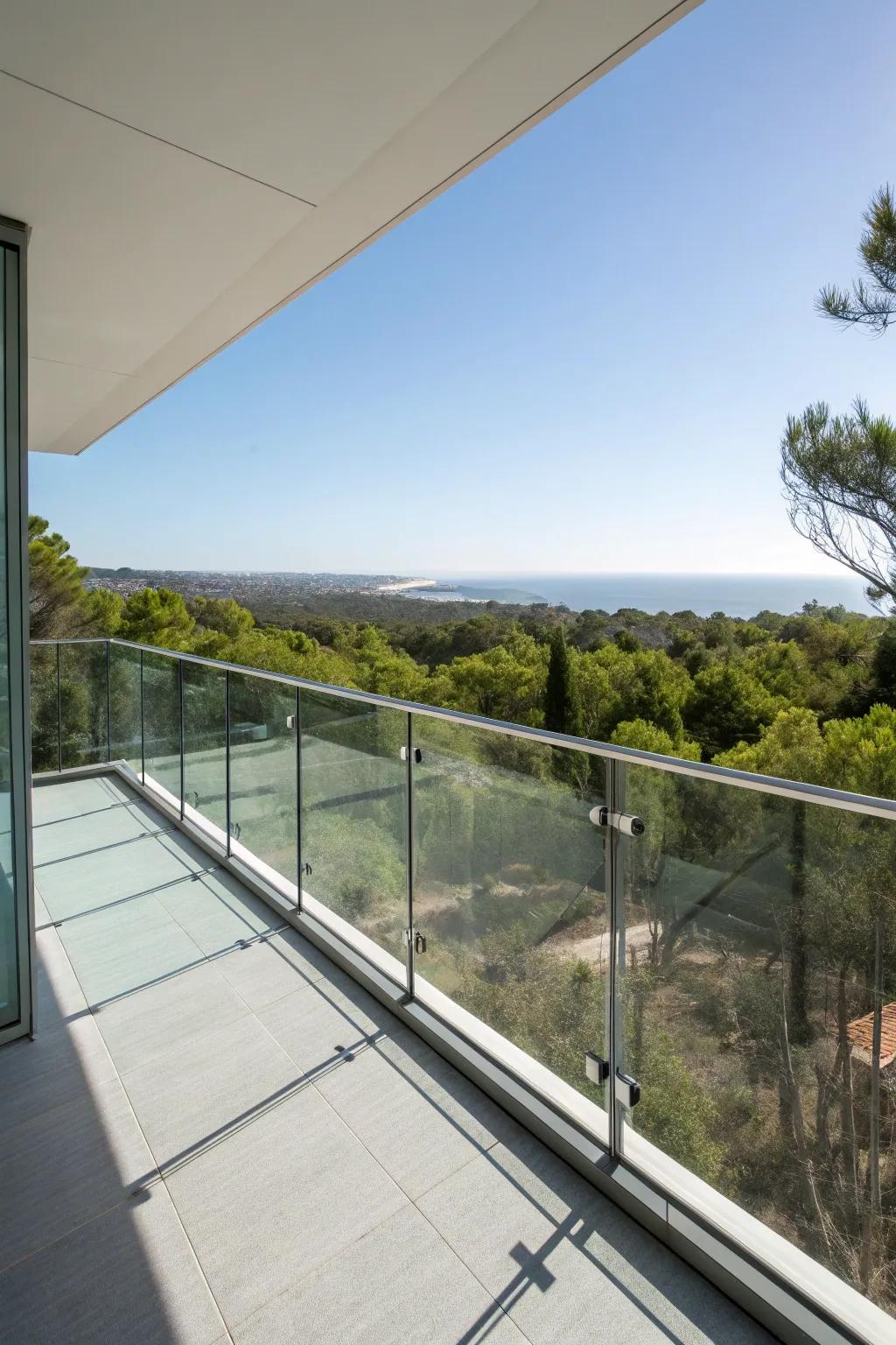 Improve your view with modern-day glass railings.