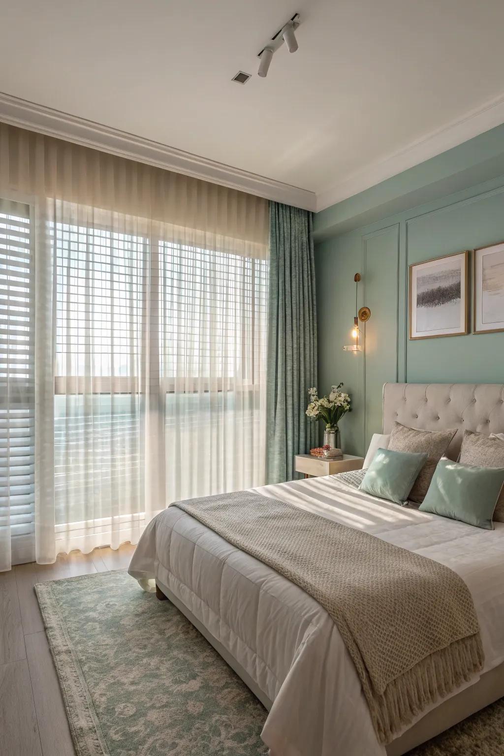 Airy window covers for delicate and diffused light