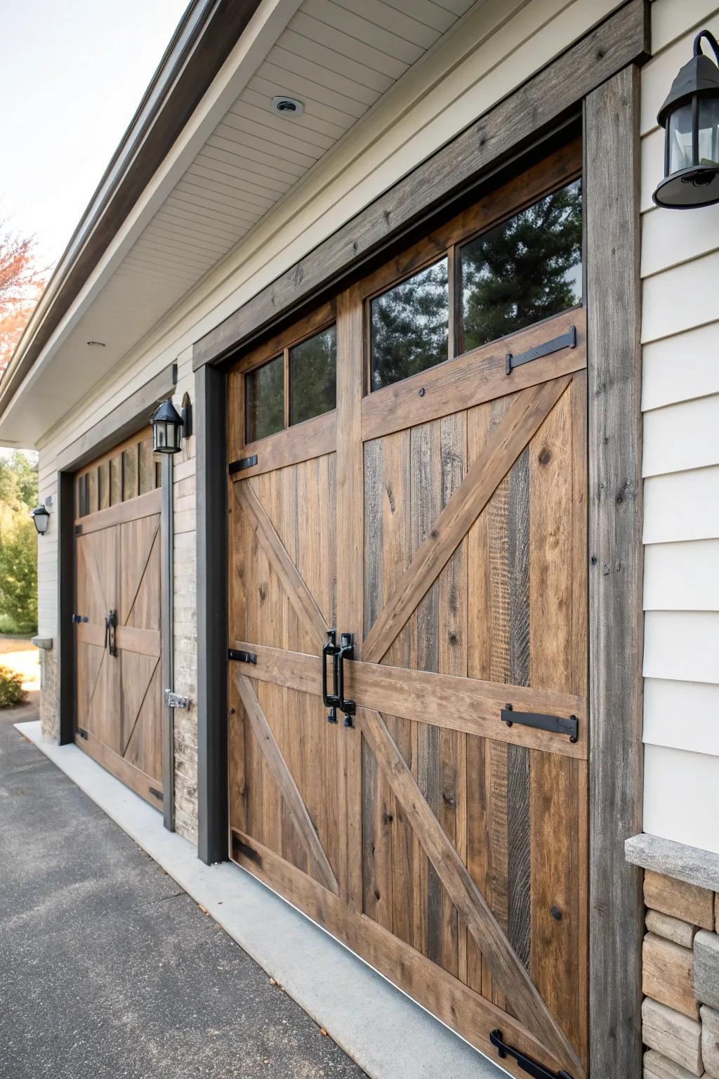 Vintage features converge with modern design in this entryway.