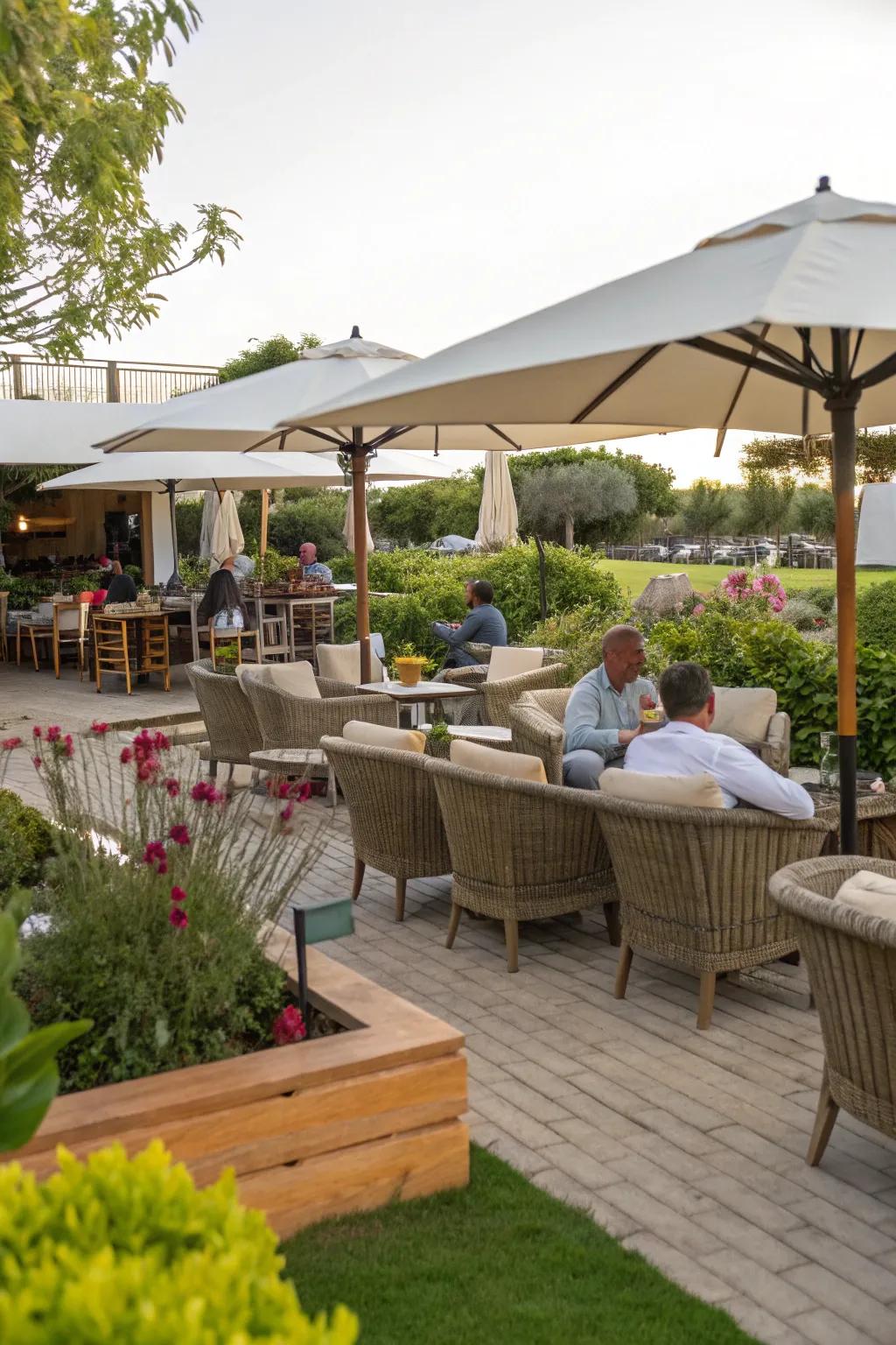 A comprehensive entertainment central for a complete outdoor experience.