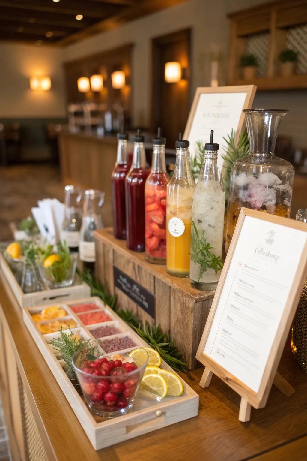 Empower attendees to fashion their impeccable personalized beverage.