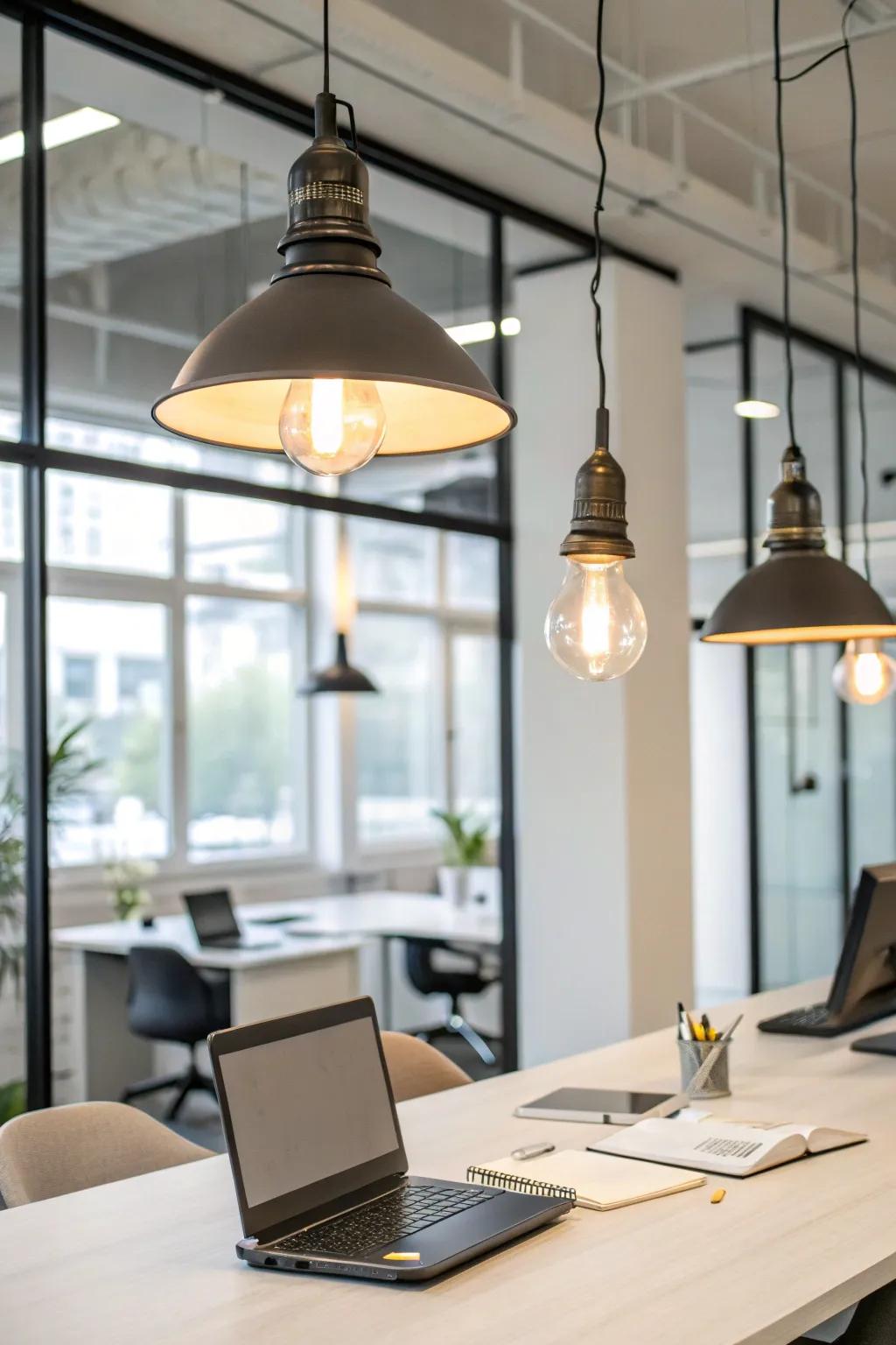 Experience flexibility with customizable hanging lighting.