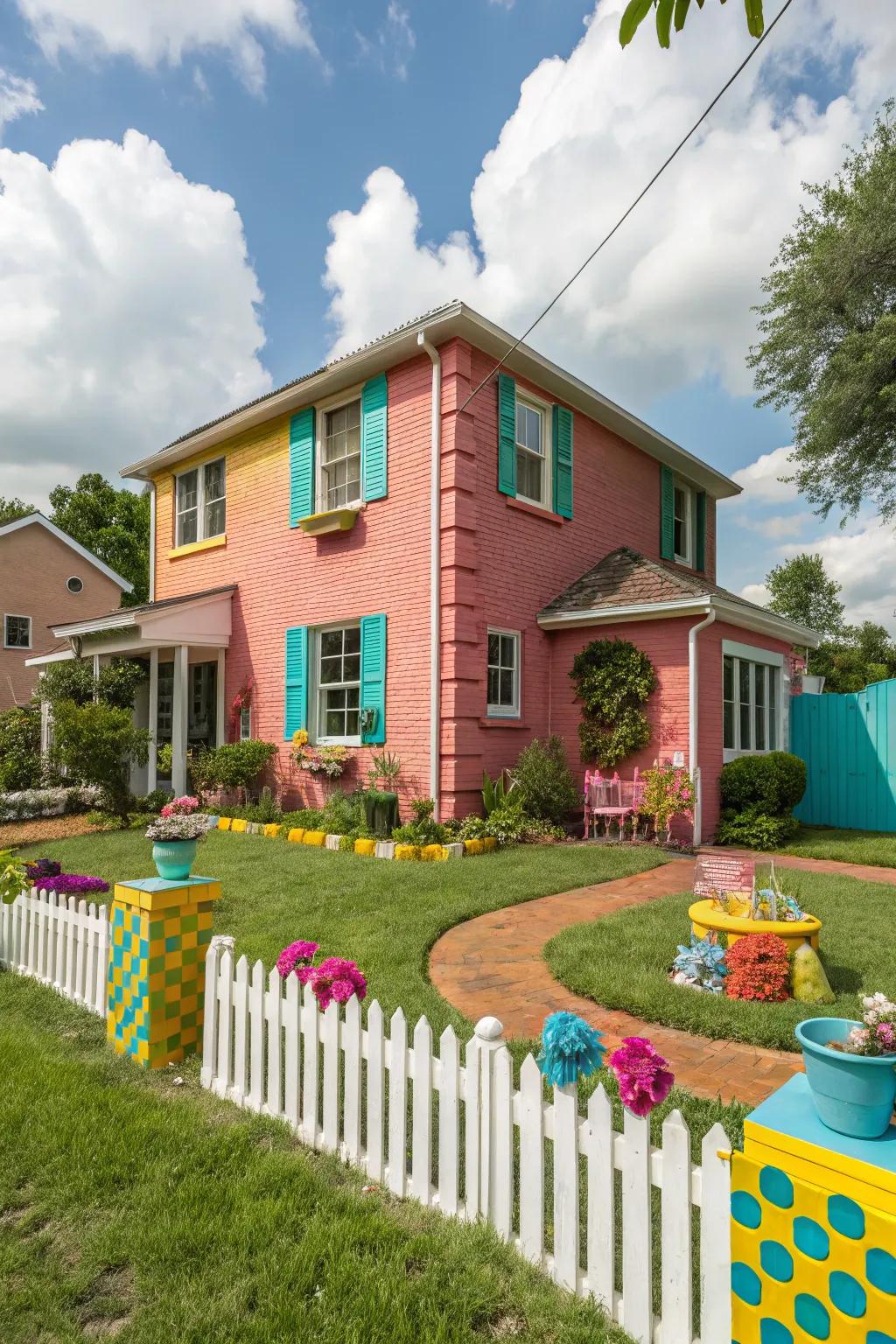 Vibrant shades bring joy and personality to your home's exterior.