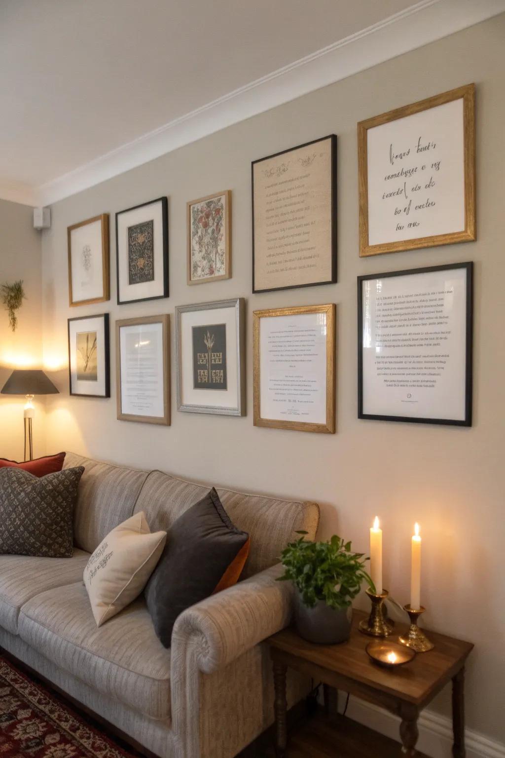 Convert poetry into graphic art for a sophisticated impression.