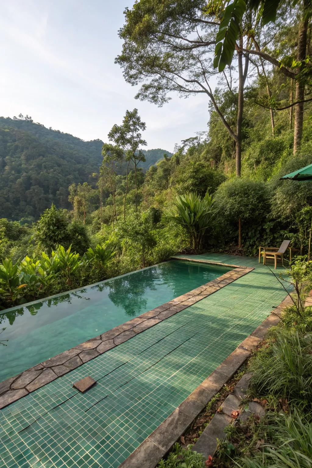 Greens help create a seamless transition with nature.