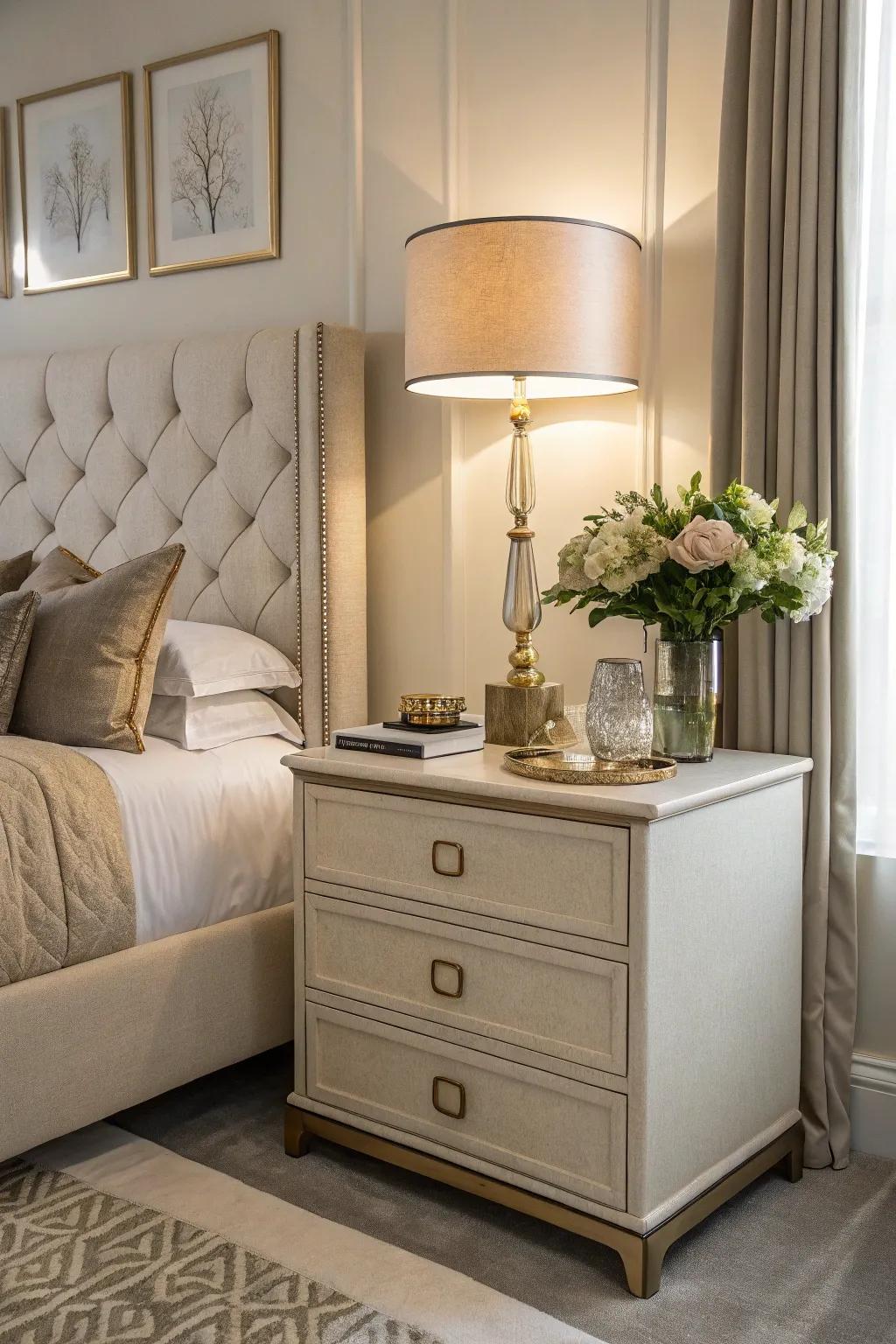 Harmonize style and practicality with functional furniture.