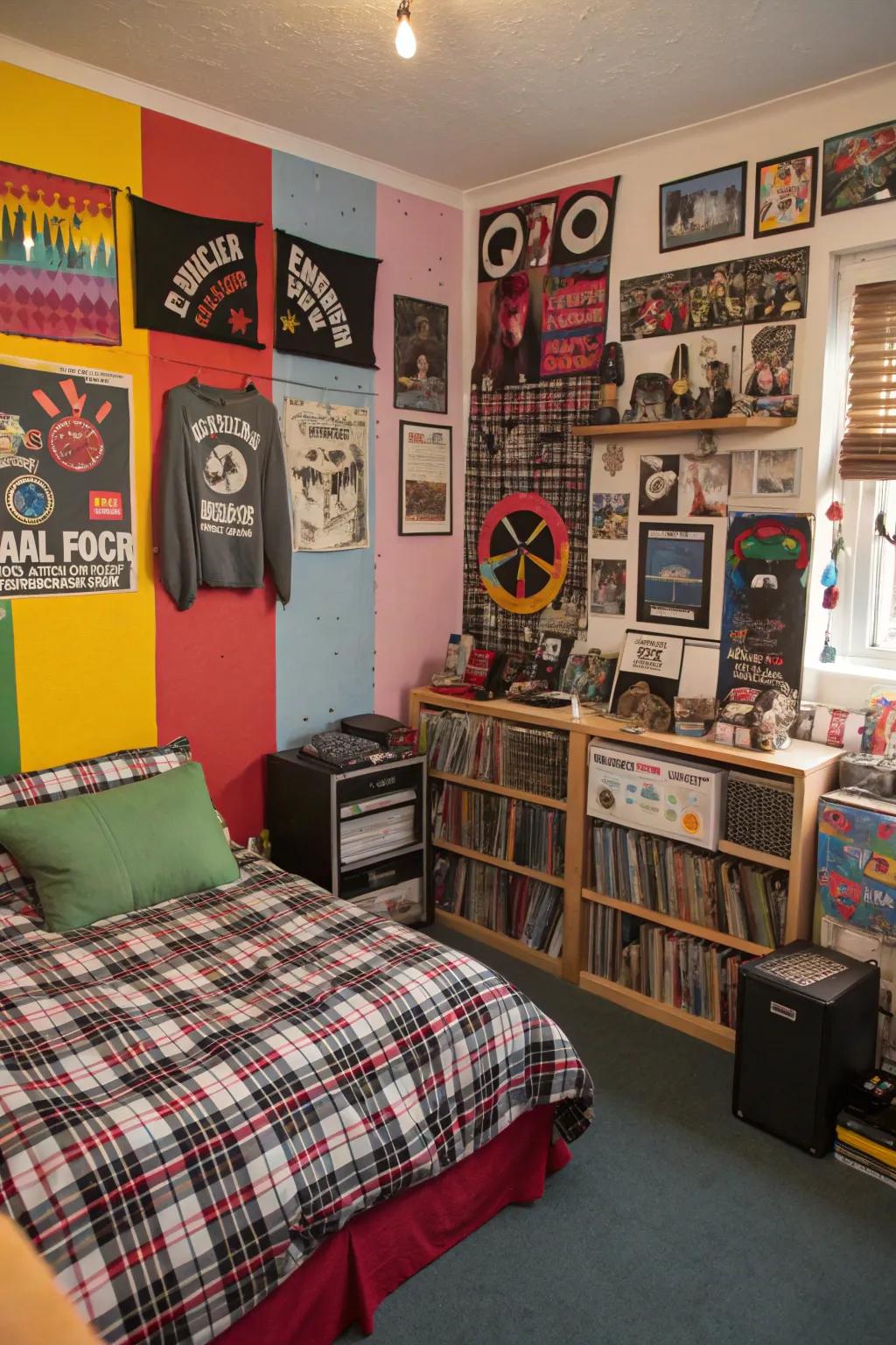 Capture the essence of punk with a curated medley of decoration and objects.