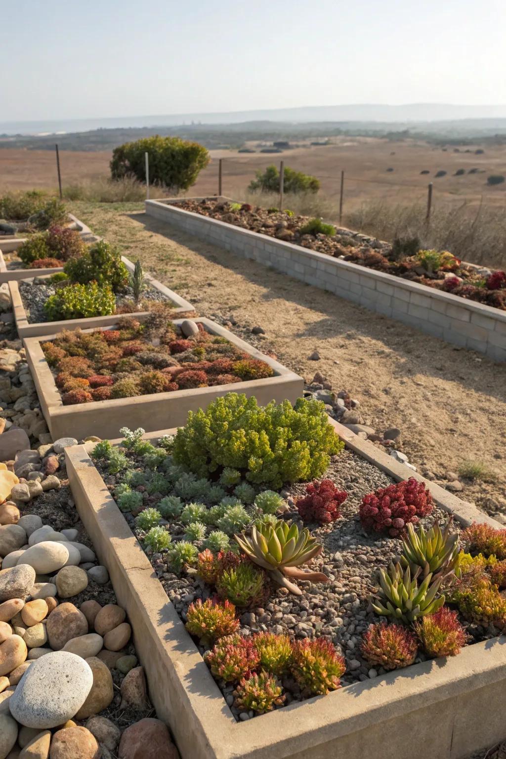 Stone gardens present a singular, low-upkeep choice.