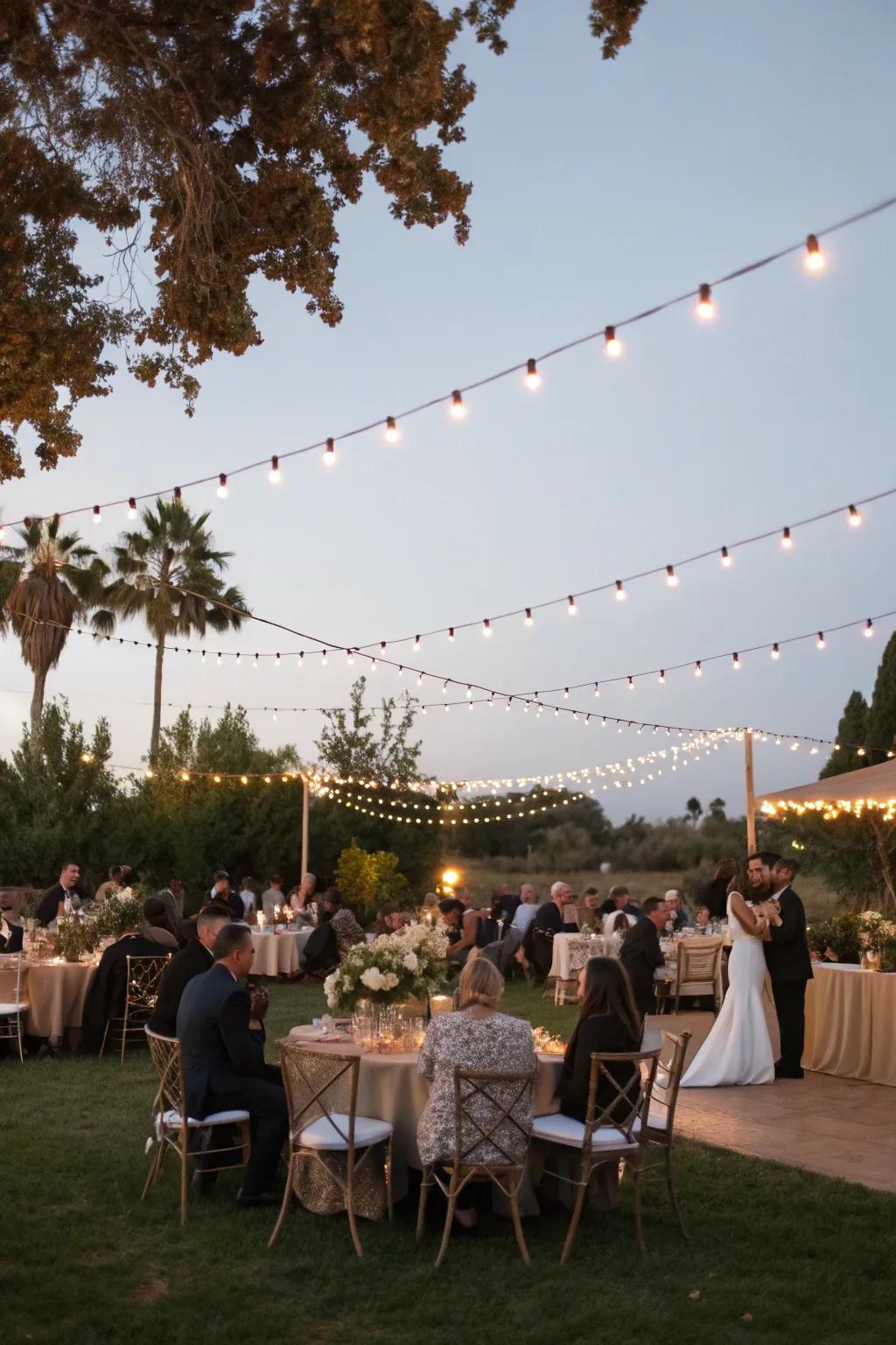 Bulb sequences establish an intimate and amorous mood.