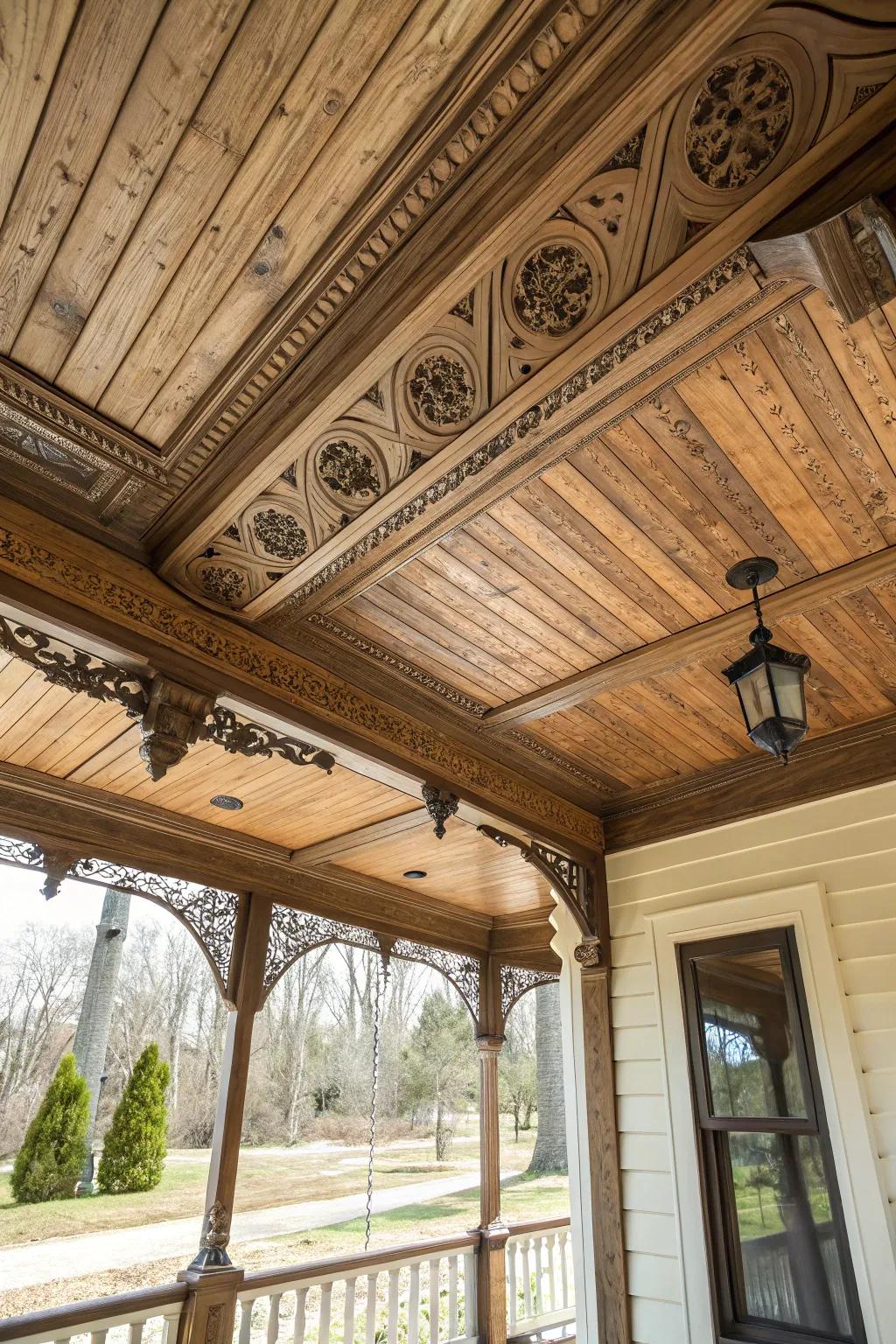 Ornamental trimmings contribute a refined nuance.