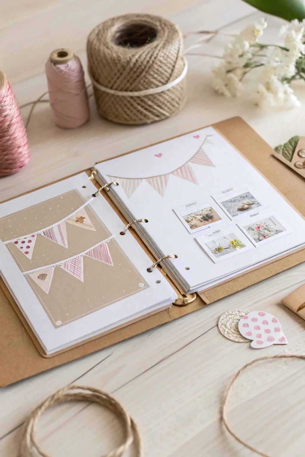 Raise your scrapbook with basic, enchanting embellishments for an individual touch. 🌿✨ #ScrapbookMagic