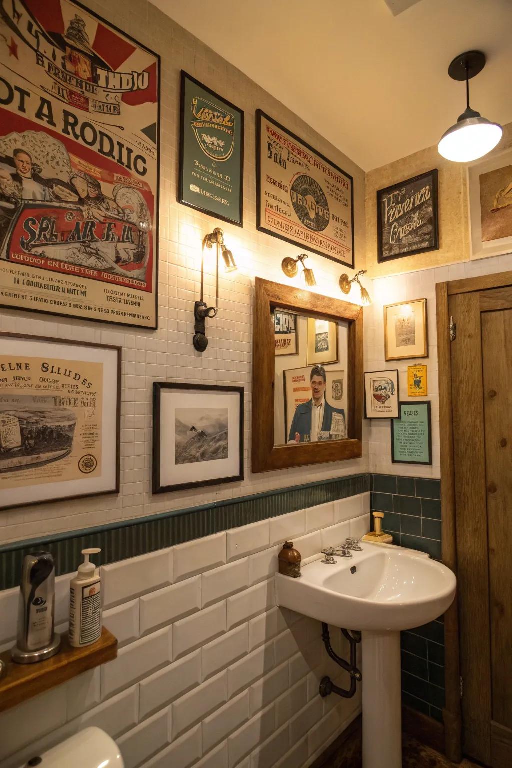 Creative details featuring vintage signs.