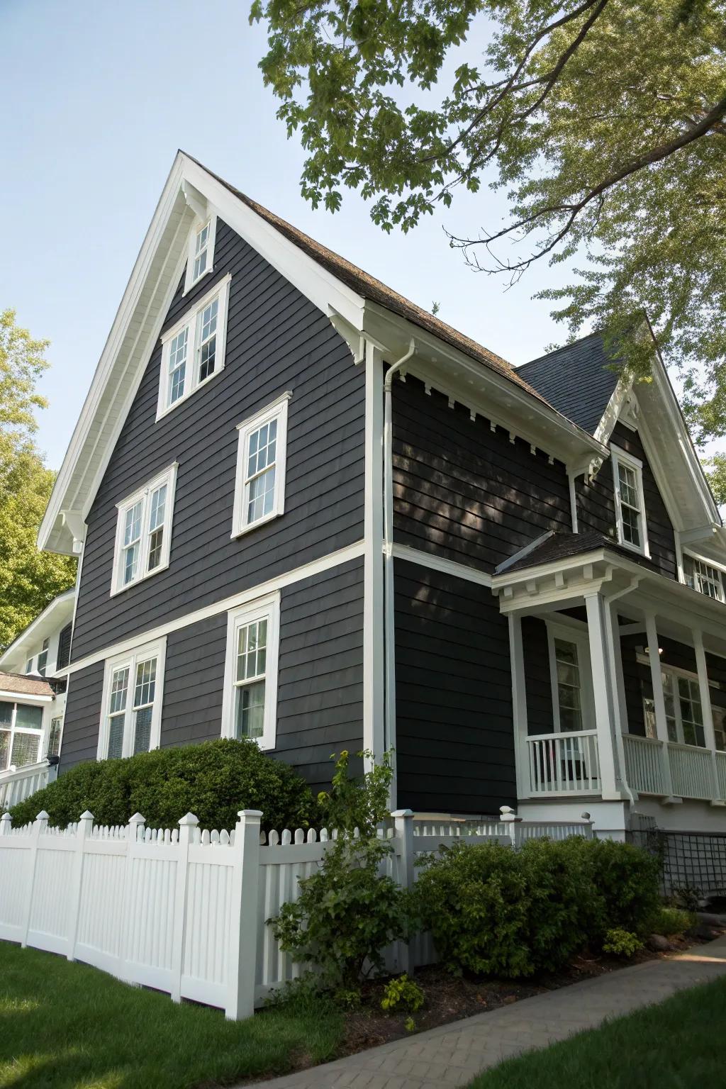 Contrasting trim injects drama and dimension.