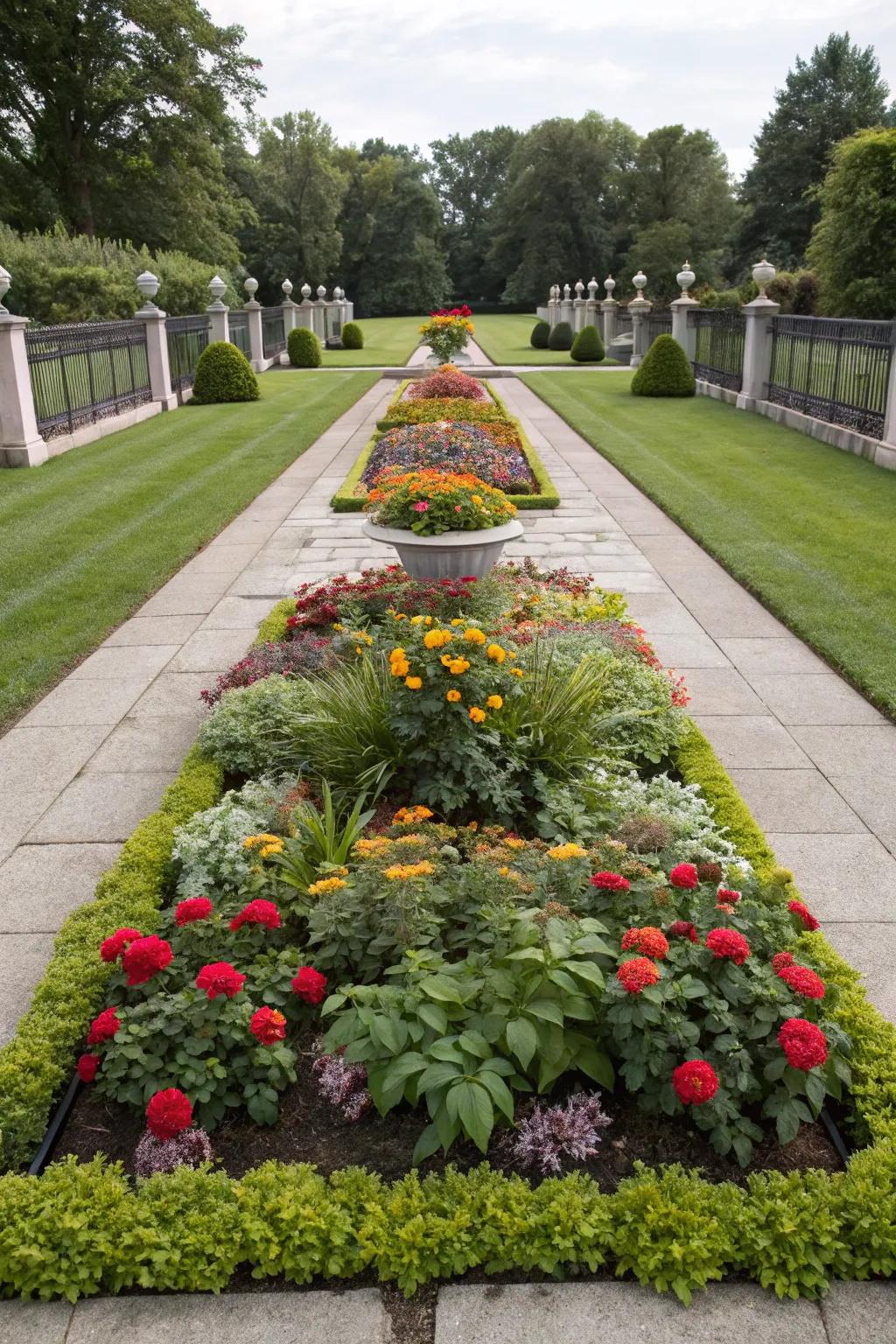 Proportion and equilibrium result in a harmonious garden.