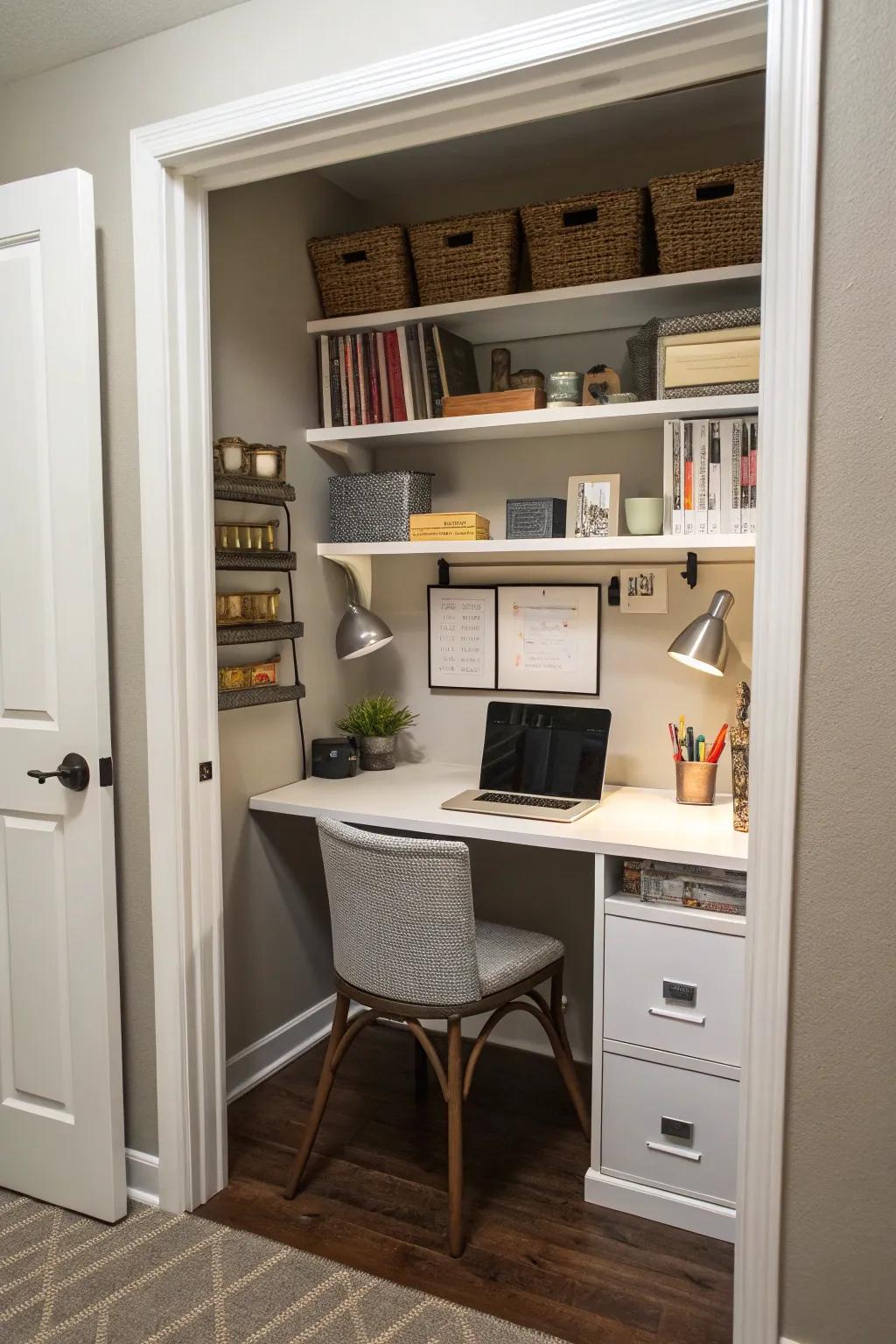 Small spaces, significant impact: transforming niches into functional workspaces.