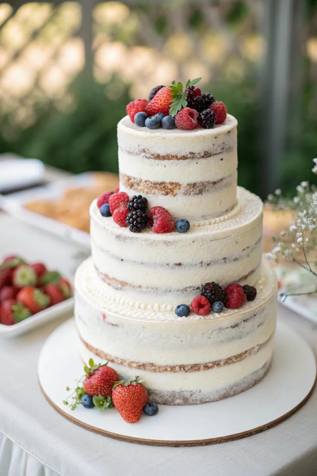 Rustic bare confection showcasing natural splendor.