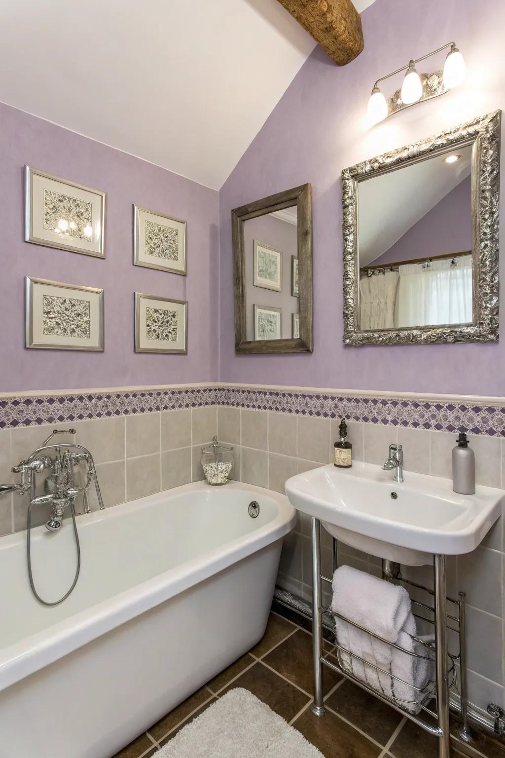 Lavender introduces a sense of refinement and calm.