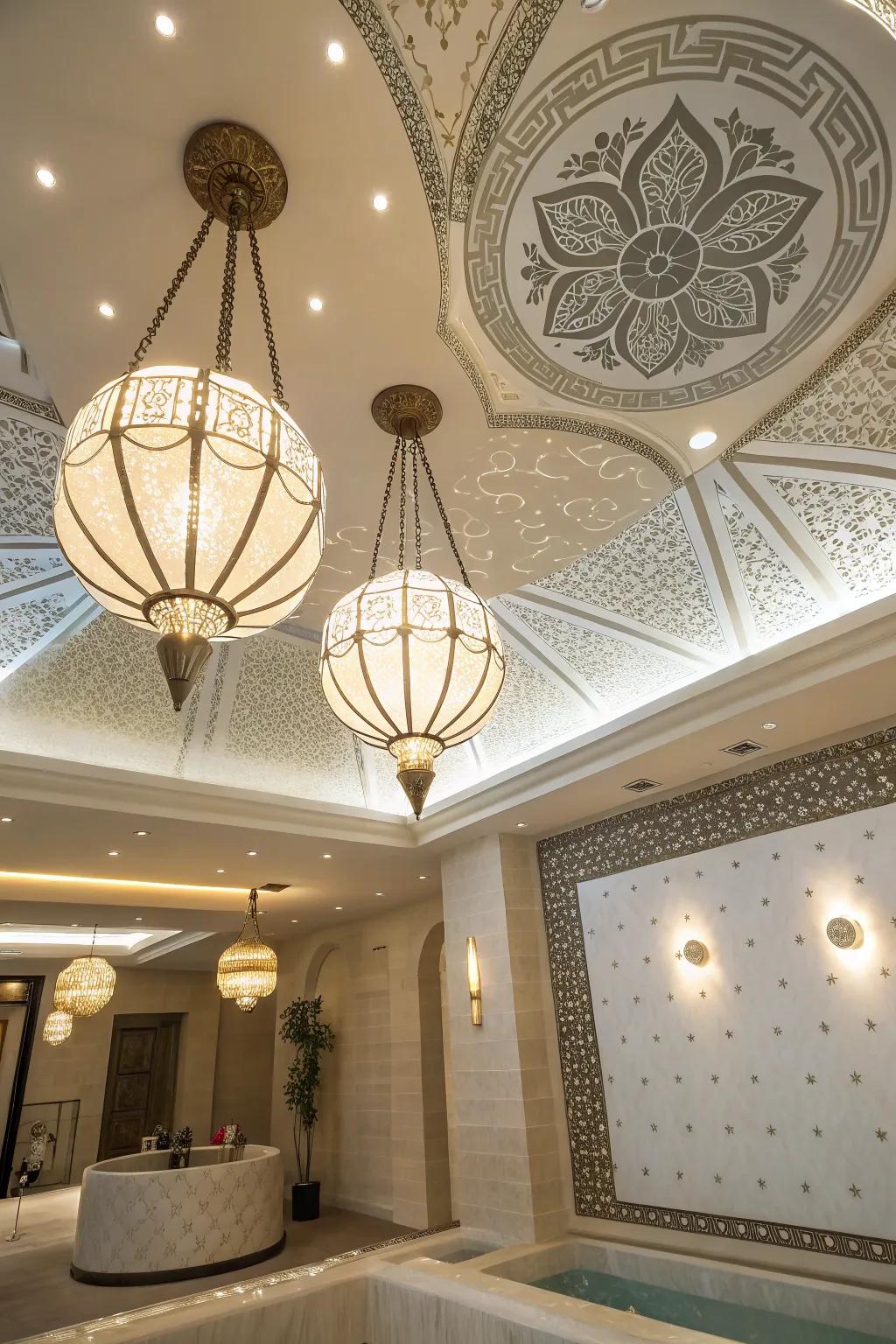 Transmute your ceiling into a work of art.