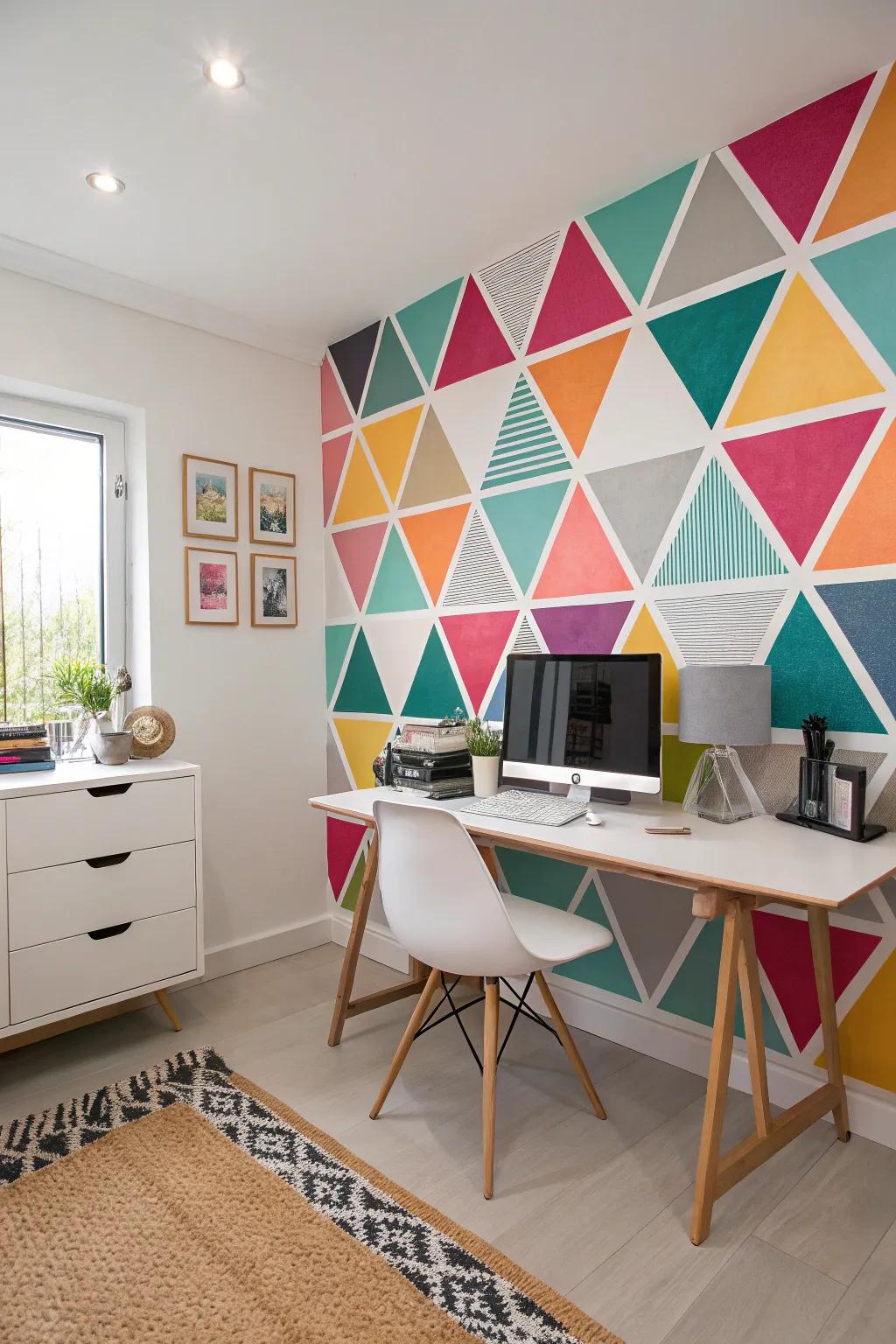 Numerical patterns add contemporary structure and color.