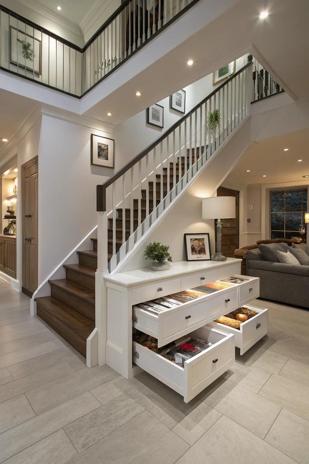 Practical railings can cleverly maximize your living location.