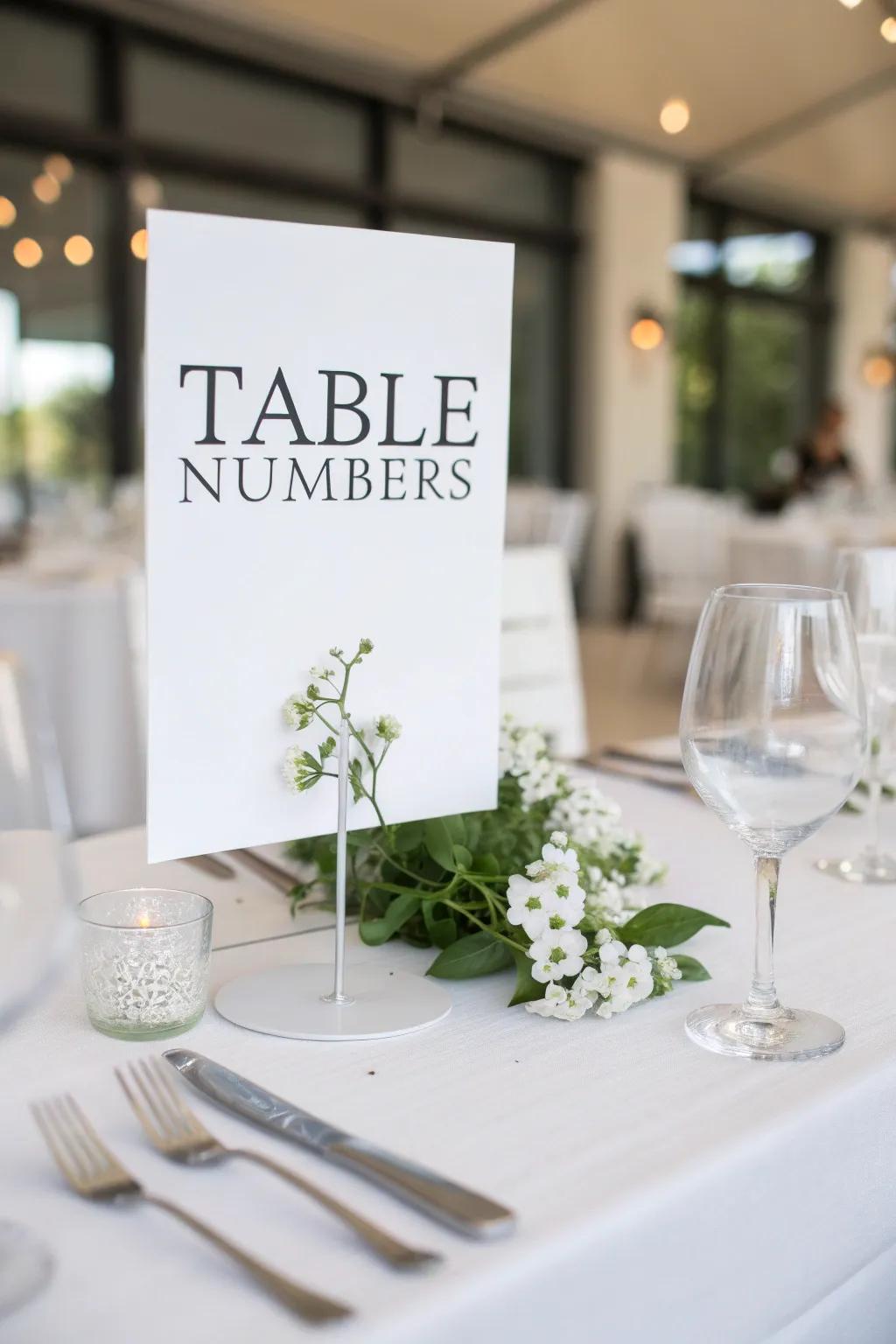 Simple contemporary lettering delivers a polished and up-to-date appearance.
