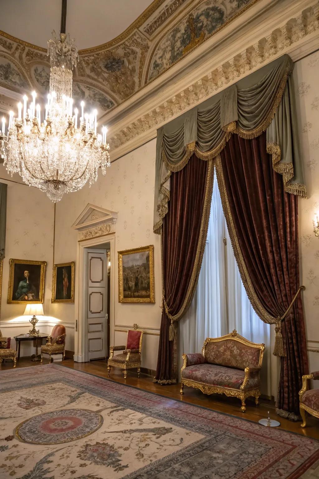 Refined fashion featuring luxurious and elegant decor.