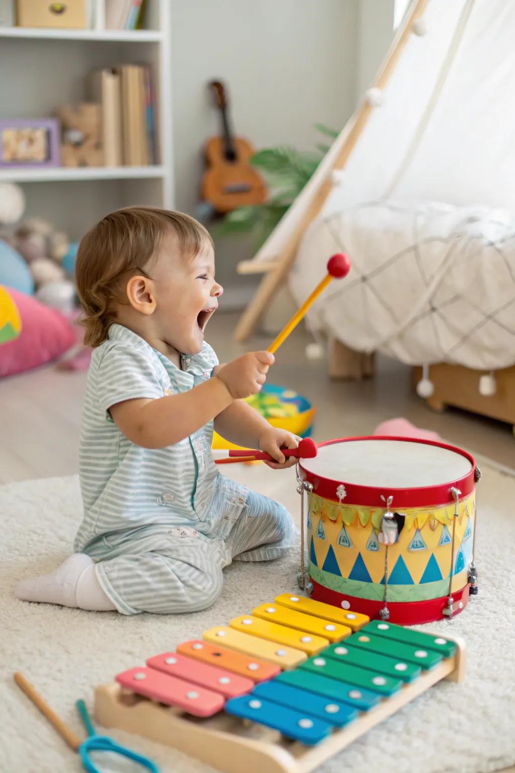 A symphony of fun with a toddler-friendly instrument bundle.