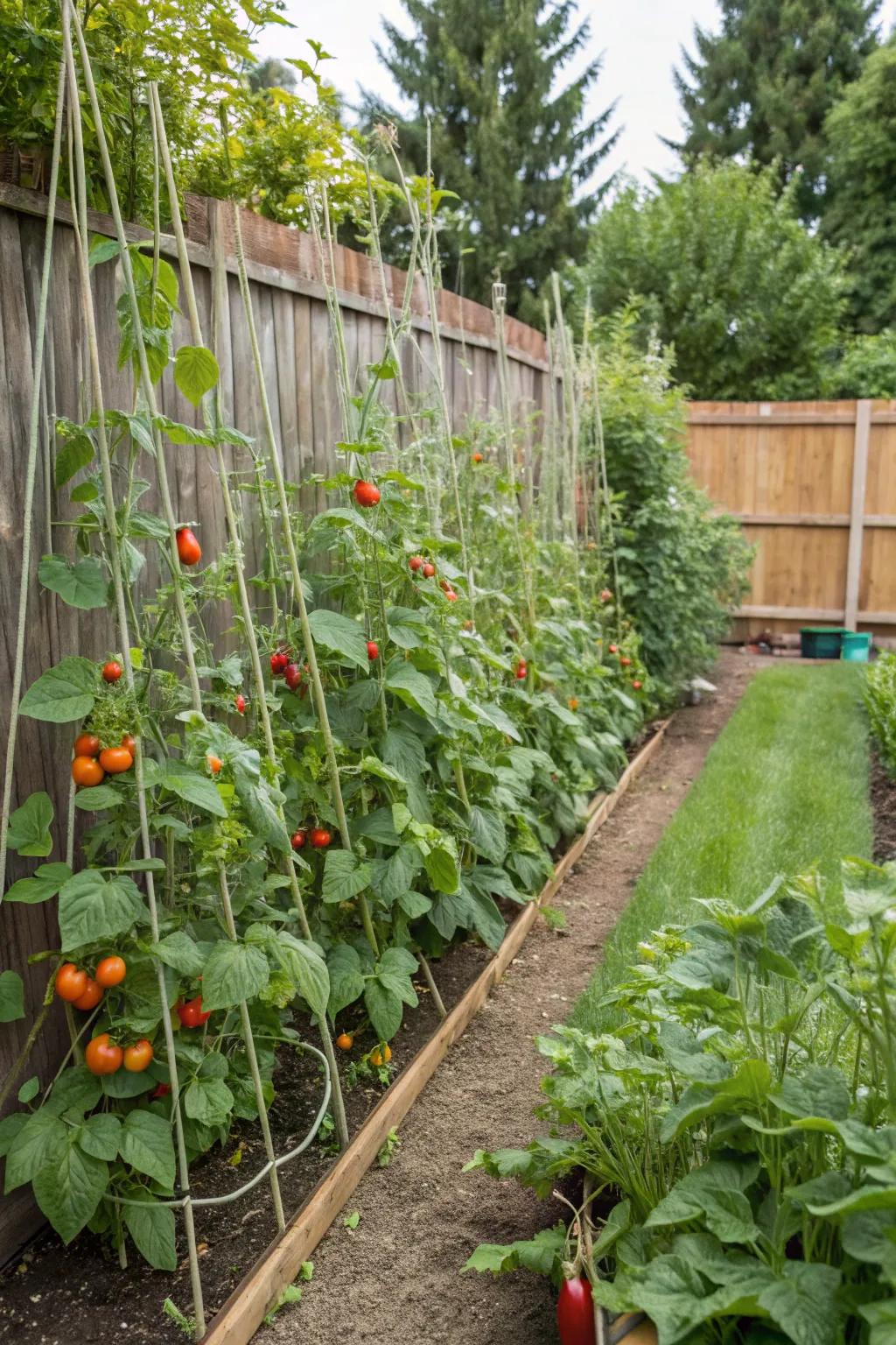 Fiber trellises are a straightforward and effective fix.