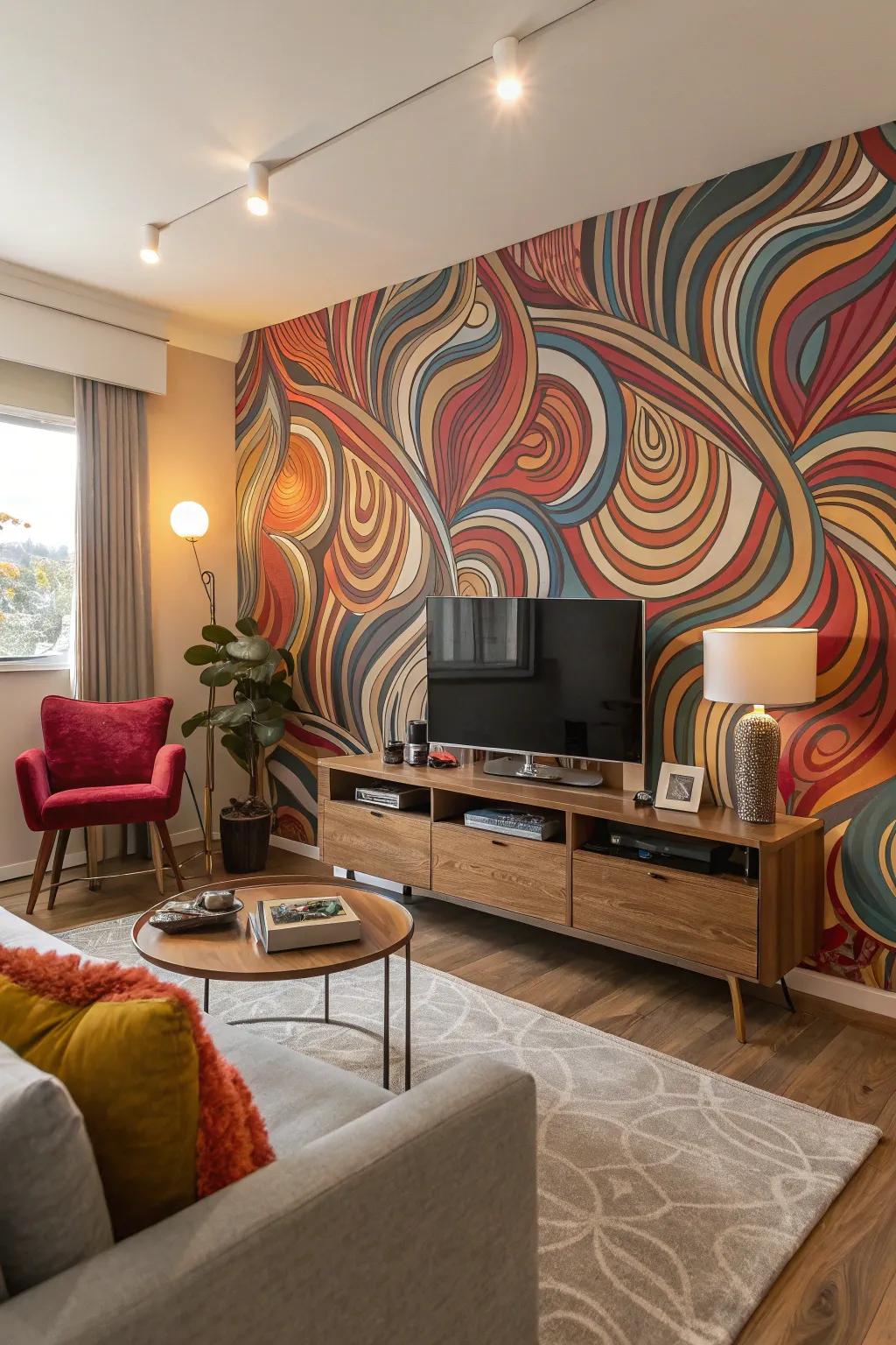 Abstract digital art that energizes every room.