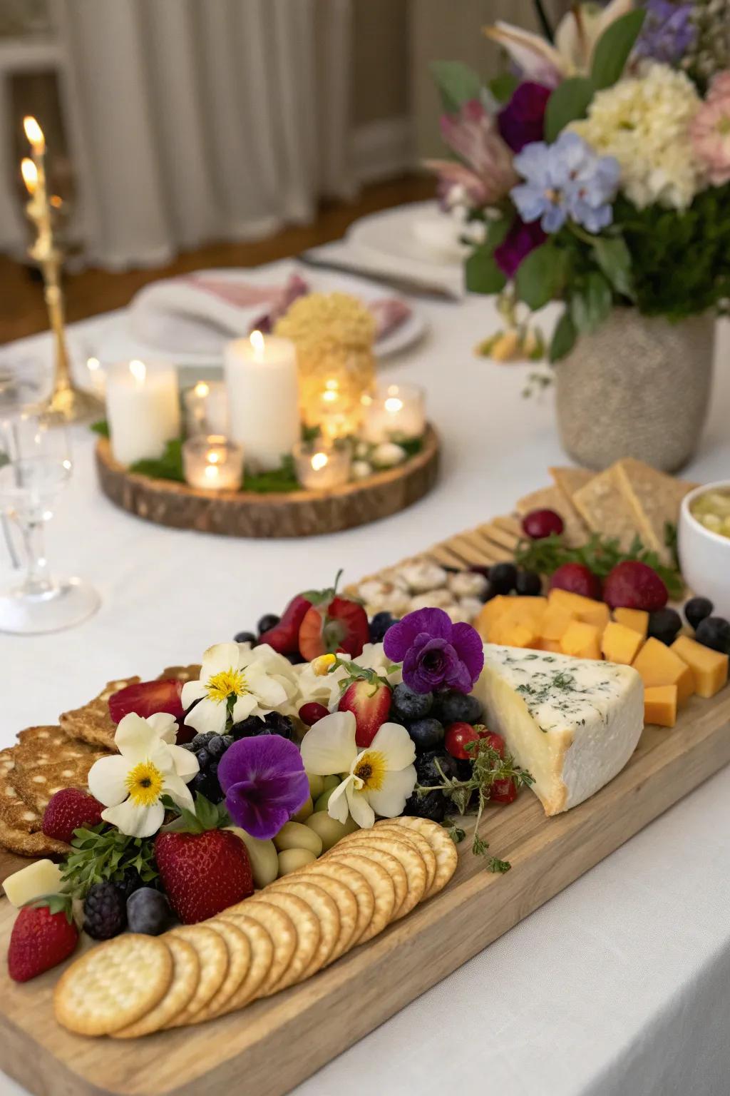 Consumable blossoms inject a sensation of beauty and elegance.