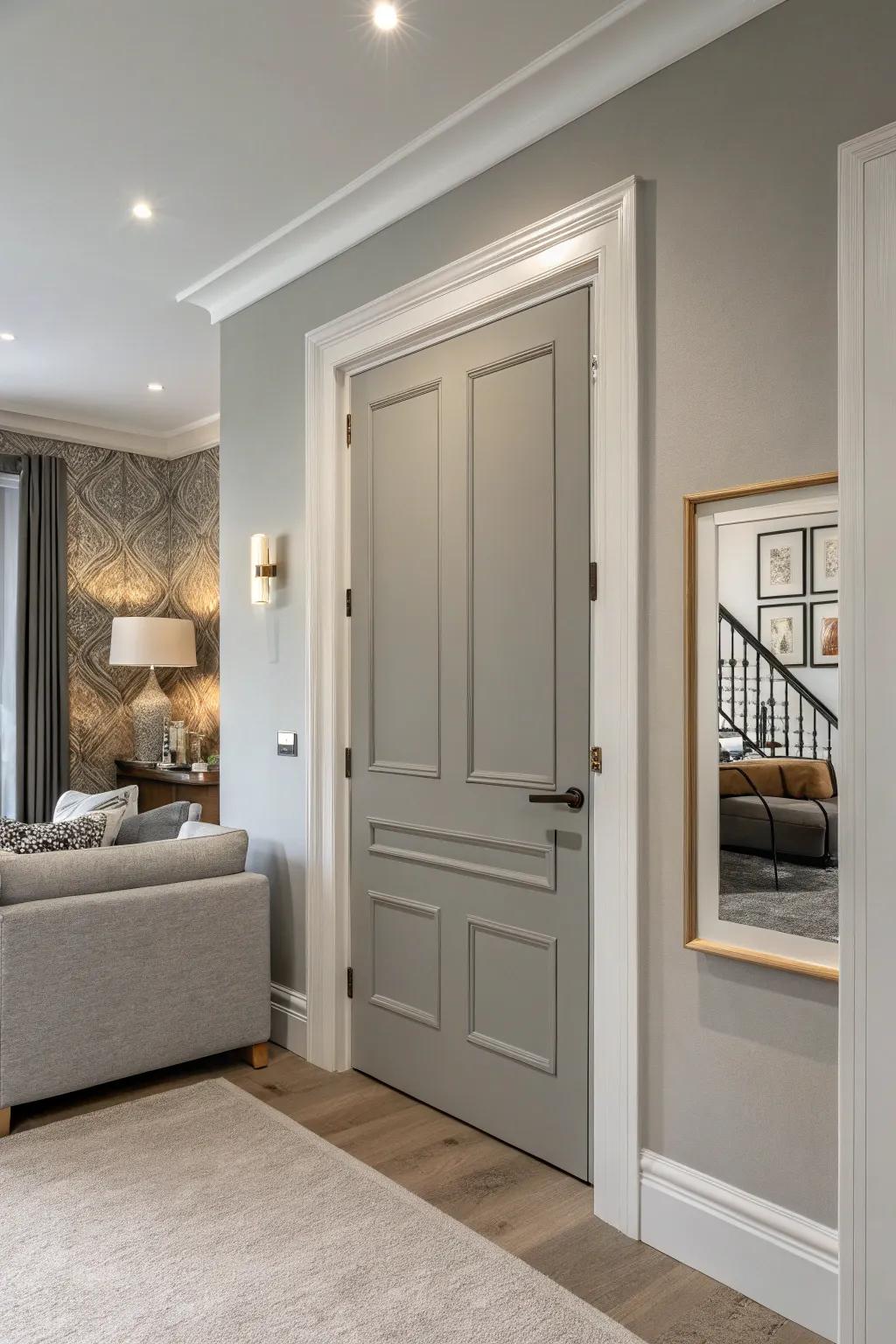 Subtle stone doors provide adaptable refinement.