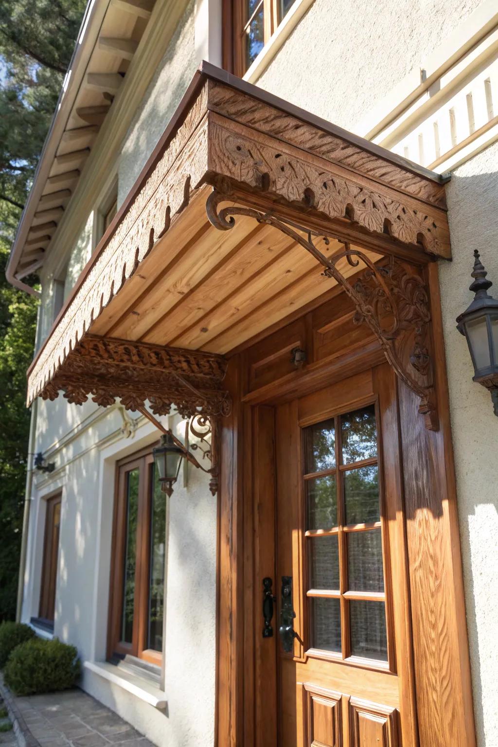 Pure timber shades for a warm greeting.