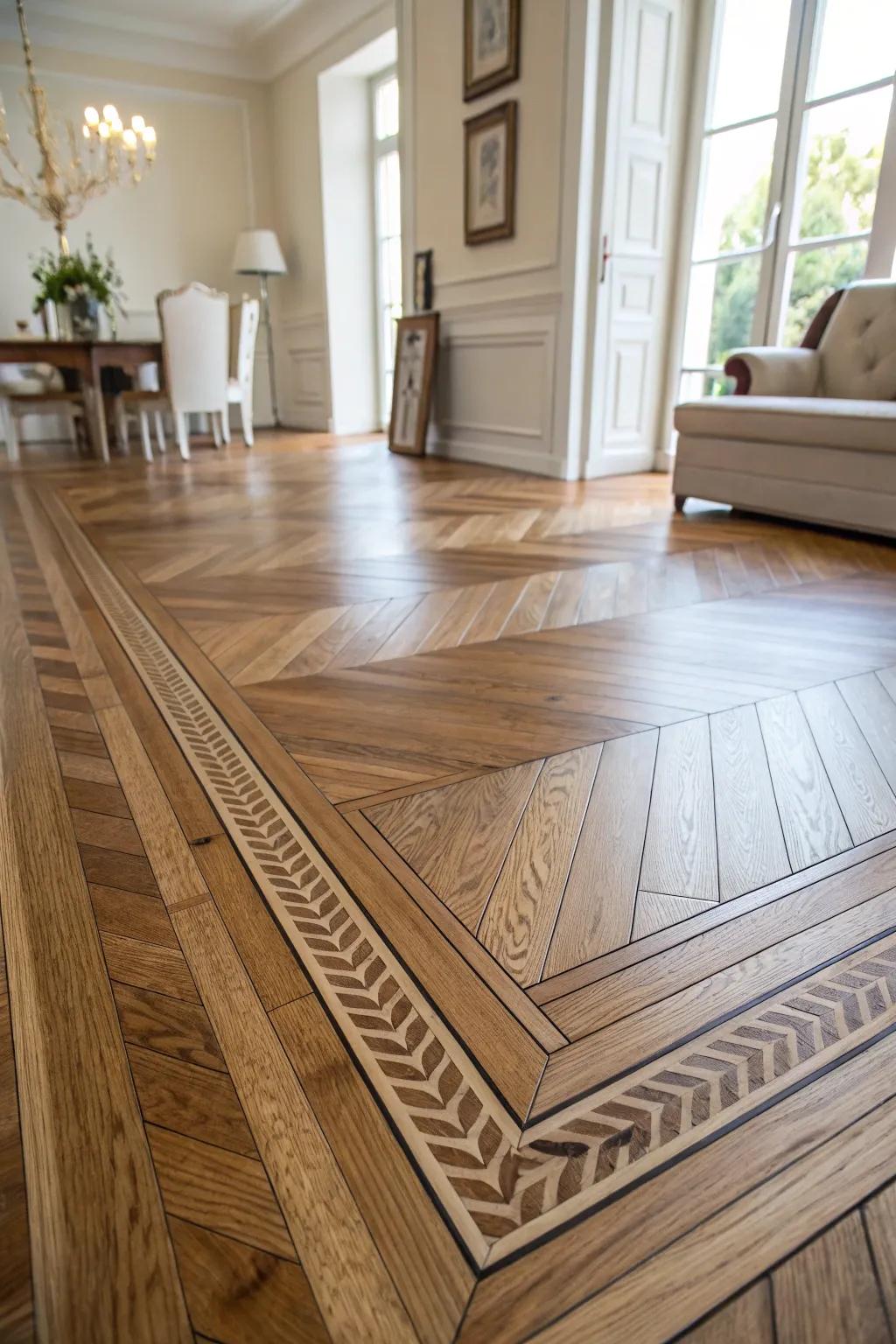 Simple straight-line borders accentuate room perimeters.