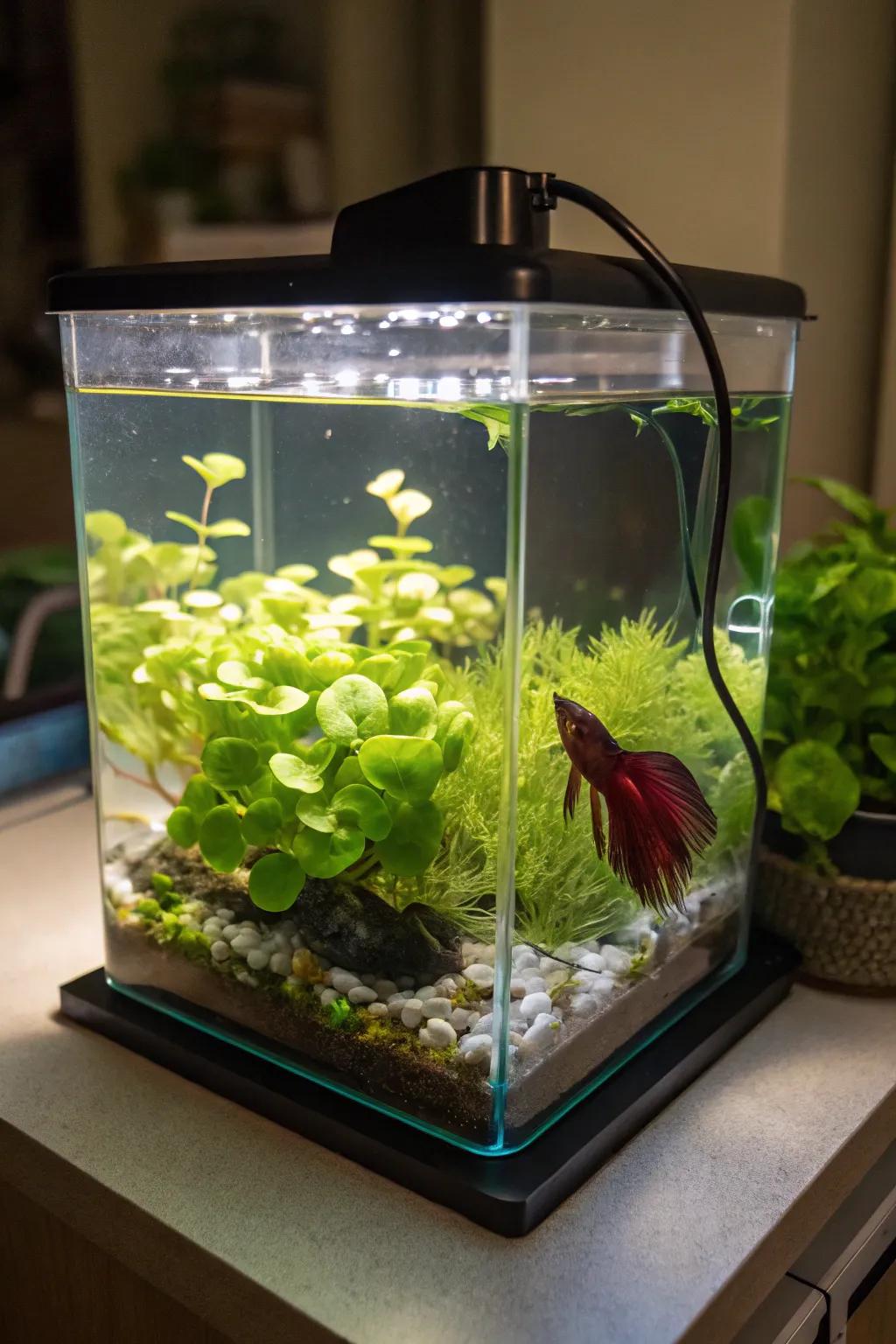 Add fun with floating gardens for a fairy-tale effect.