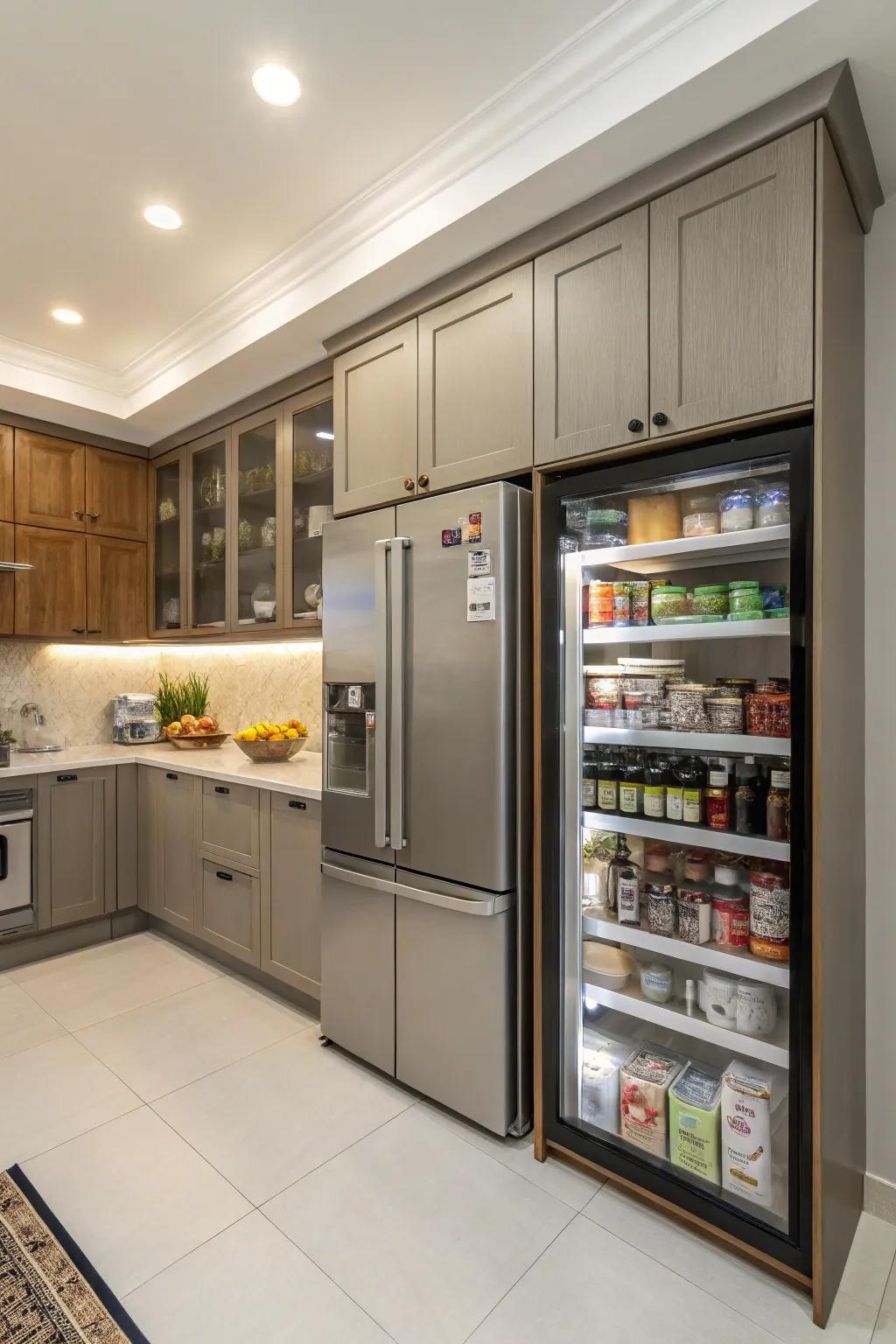 Seamless integration with kitchen design creates a polished look.
