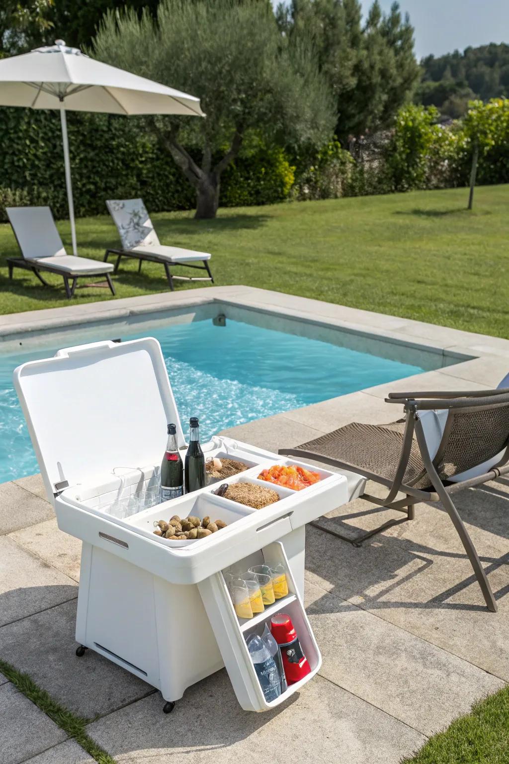 A retractable bar table is perfect for effective space management.