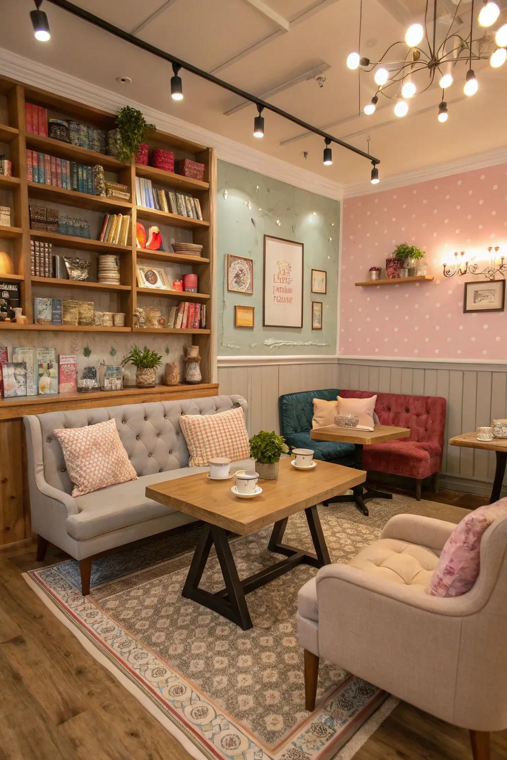 An elegant coffee corner is optimal for coffee breaks.