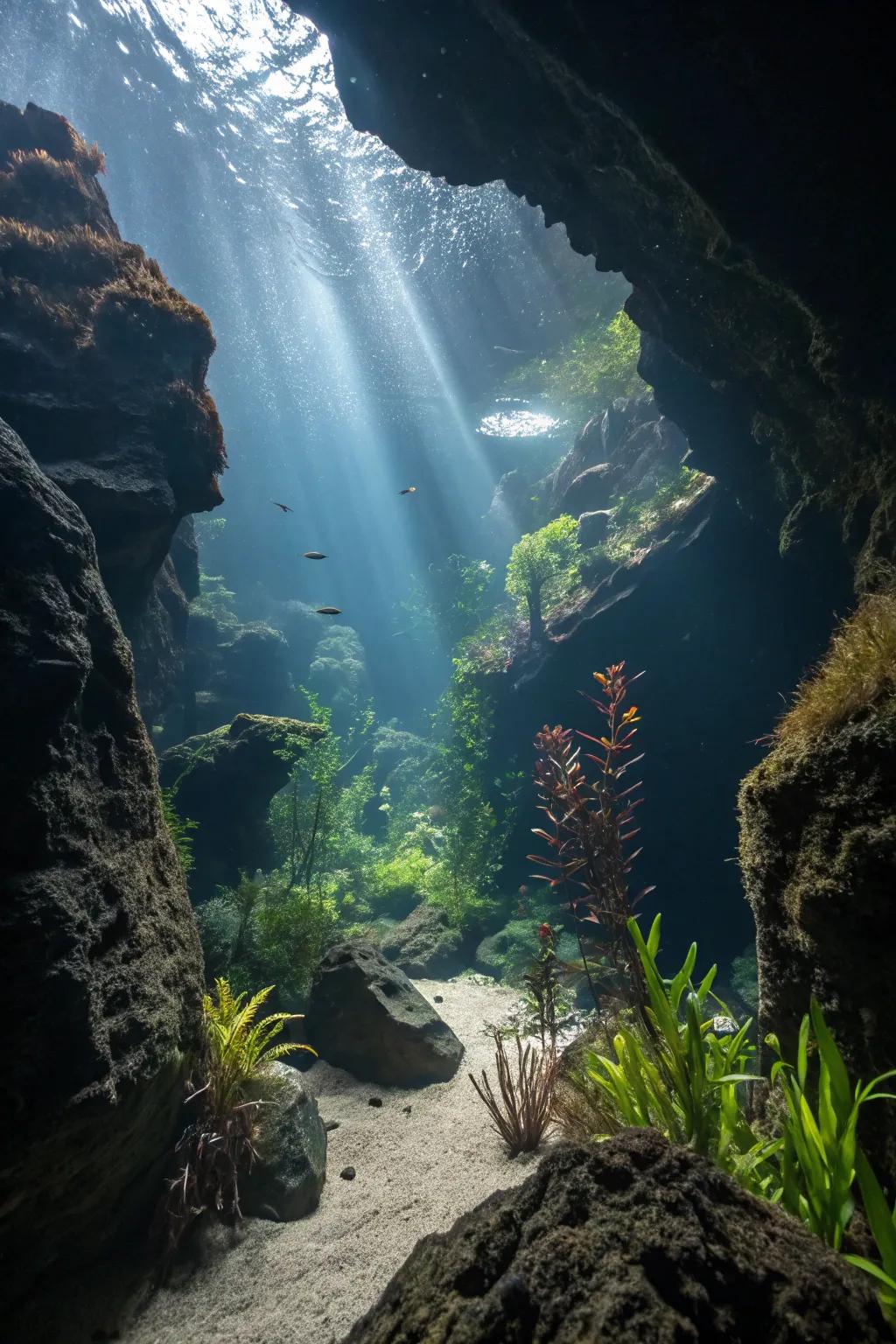 Infuse intrigue through mystical caves and hideaways.
