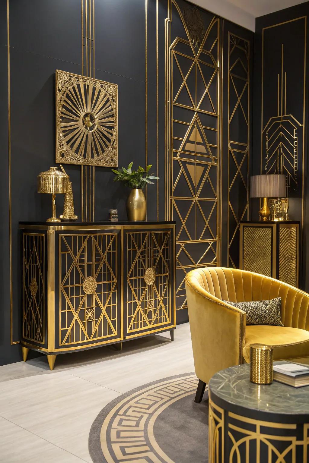 Gleaming features introducing an aspect of opulence and radiance.