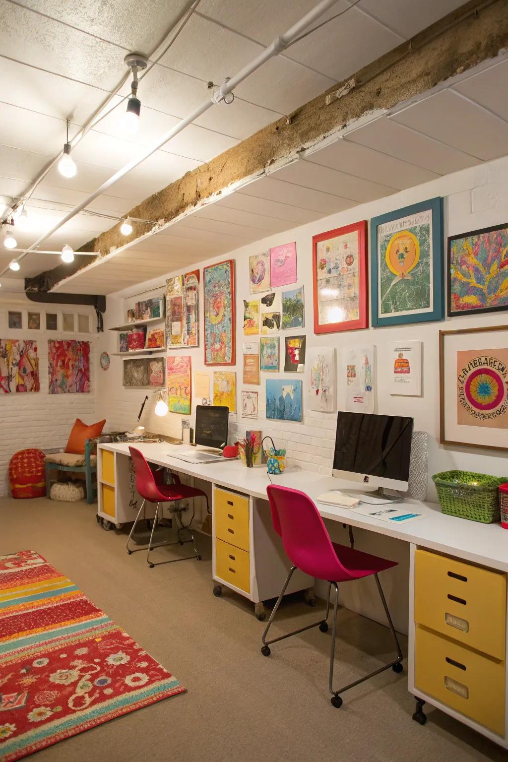 Art and decor provide your office with personality and serve as a source of ideas.