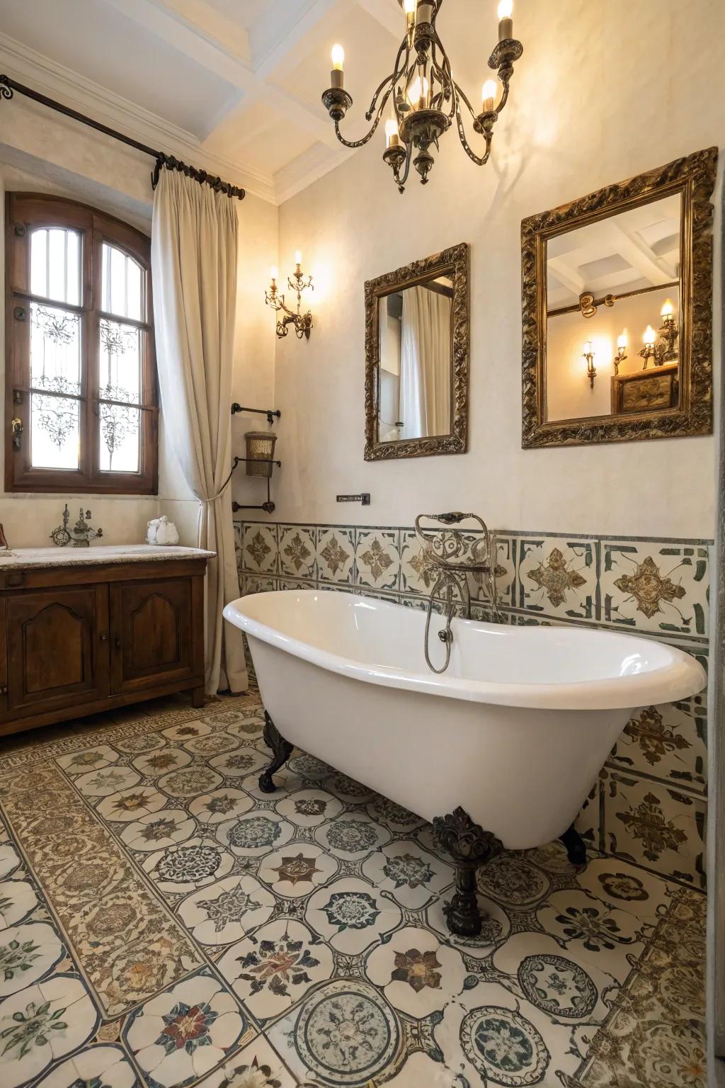 Incorporate timeless charm with classic bathroom parts.