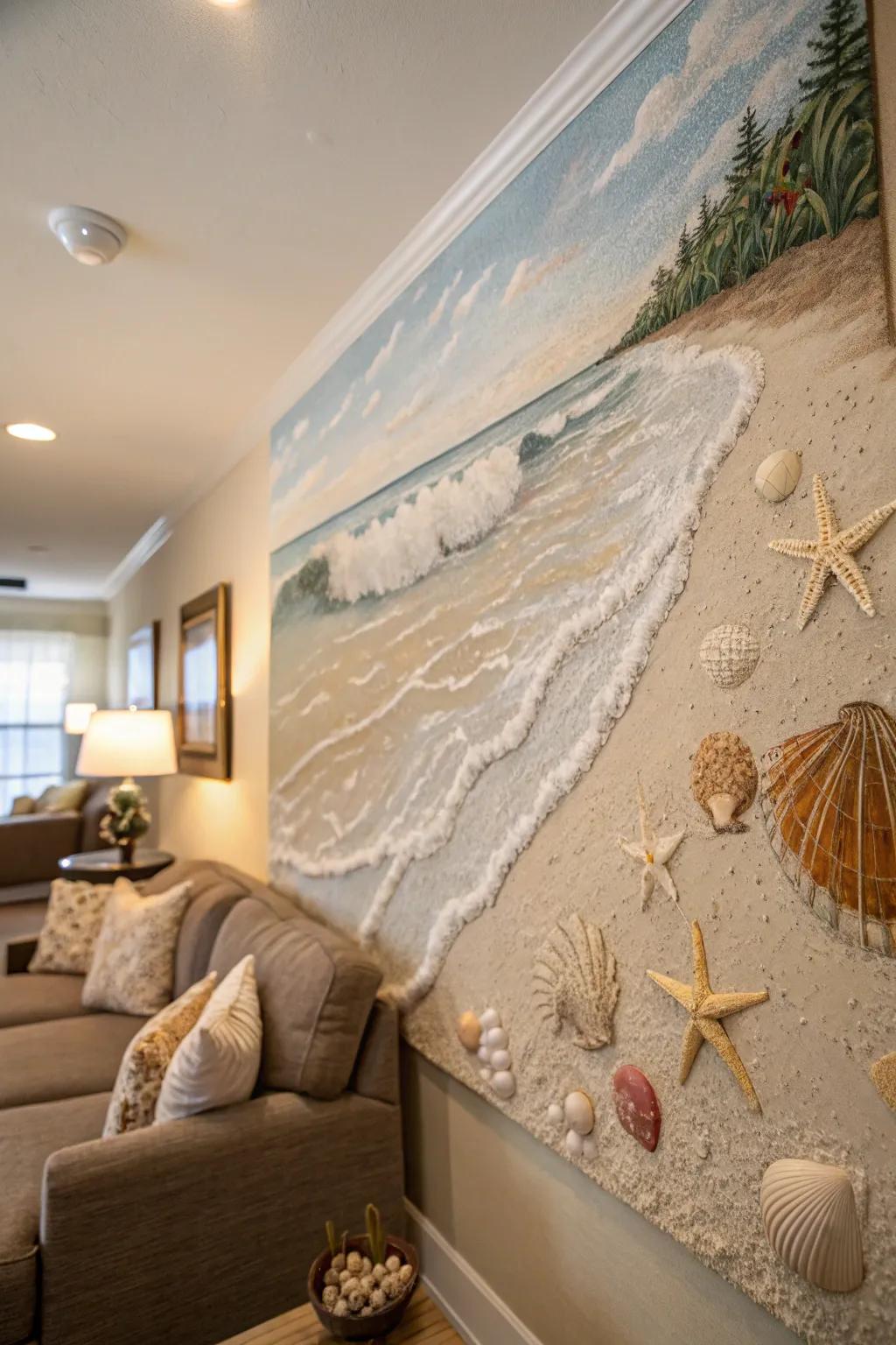 Elevate your seaside art through elaborate tool utilization for a personalized impression.