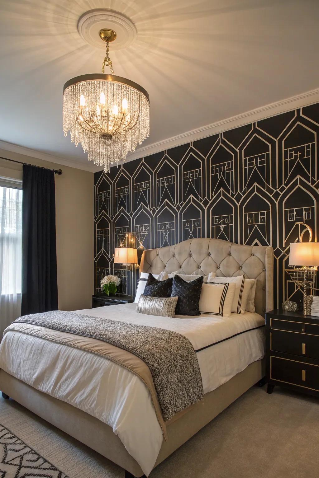 Art Deco patterns bring a sensation of luxury and drama to any space.