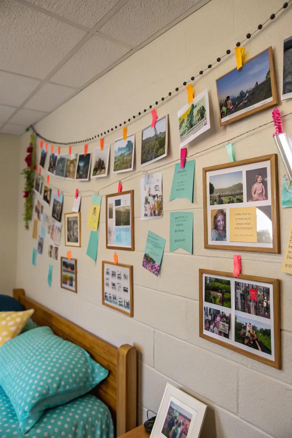 Individual embellishments personalize the area