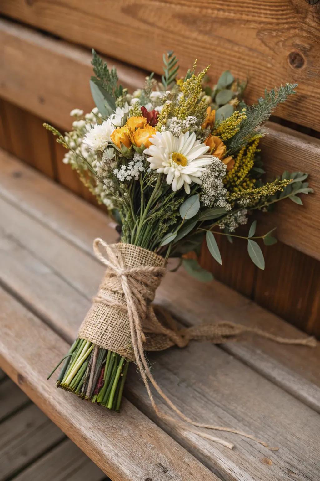 Down-to-earth bouquets introduce warmth and charm to any setting.