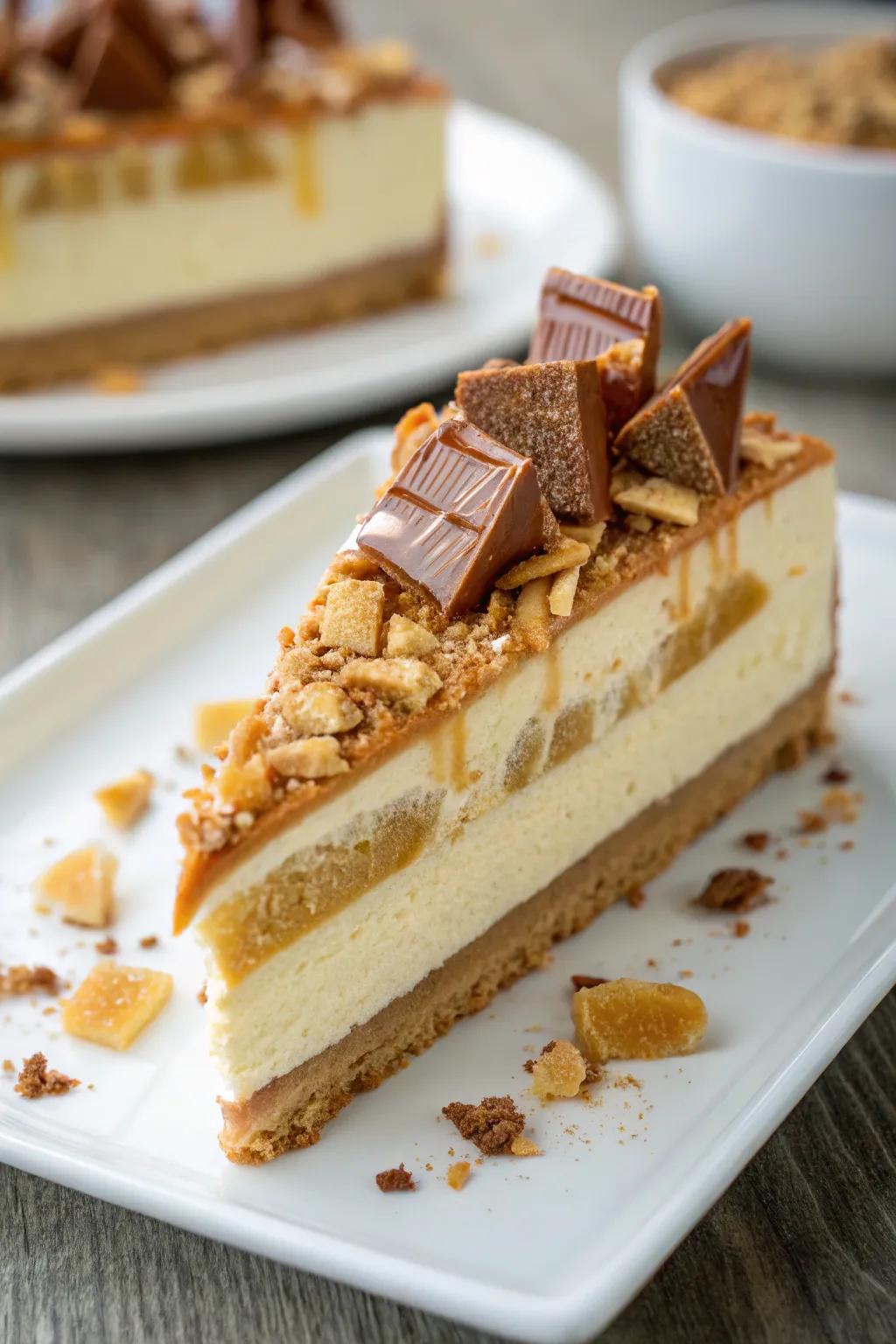 Mixing textures can improve both the look and taste of your dessert.